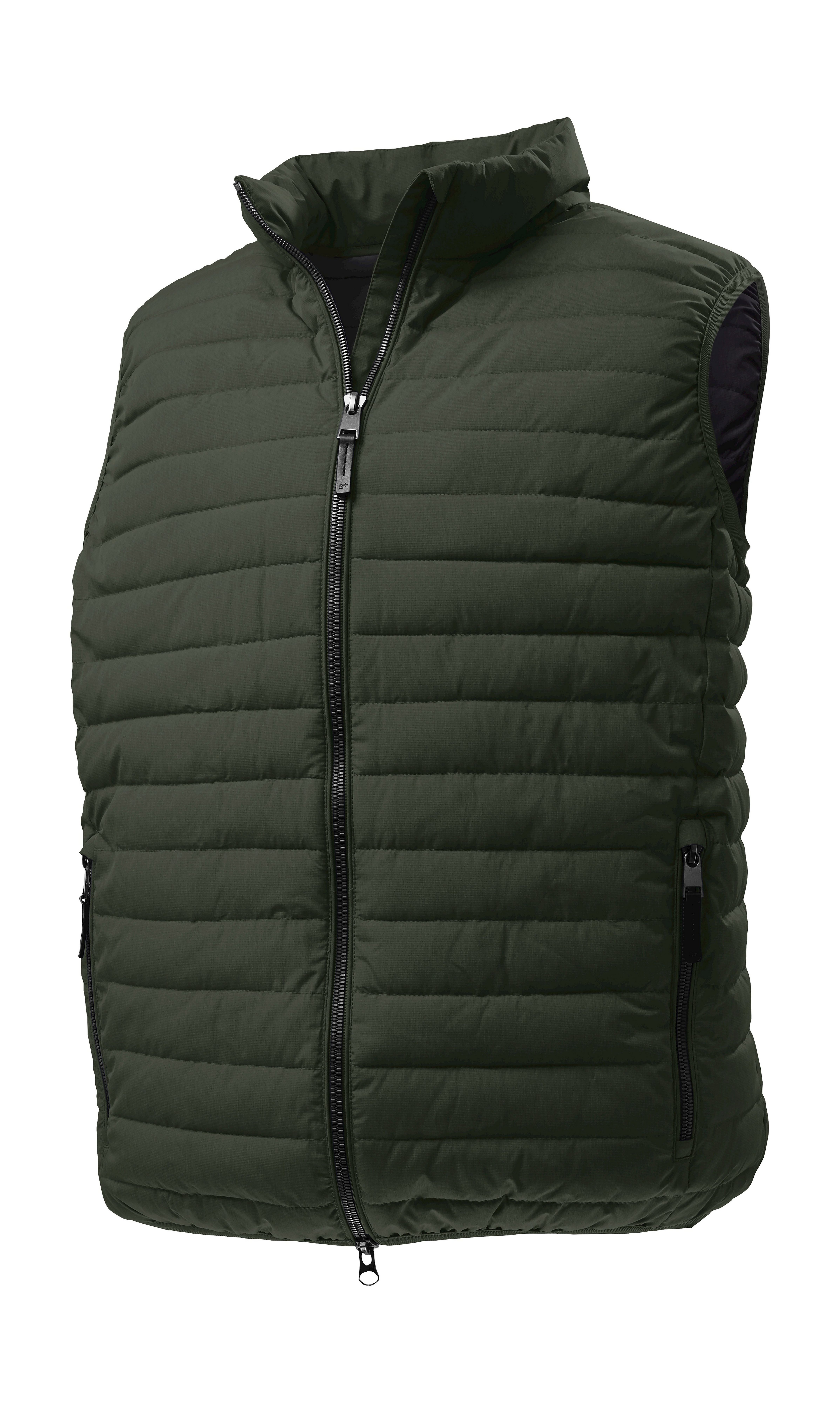 STOY Bodywarmer STS 10 MN QLTD VST Lichte, waterafstotende herenbodywarmer, milieuvriendelijk geïmpregneerd heren bodywarmers maat XXL groen