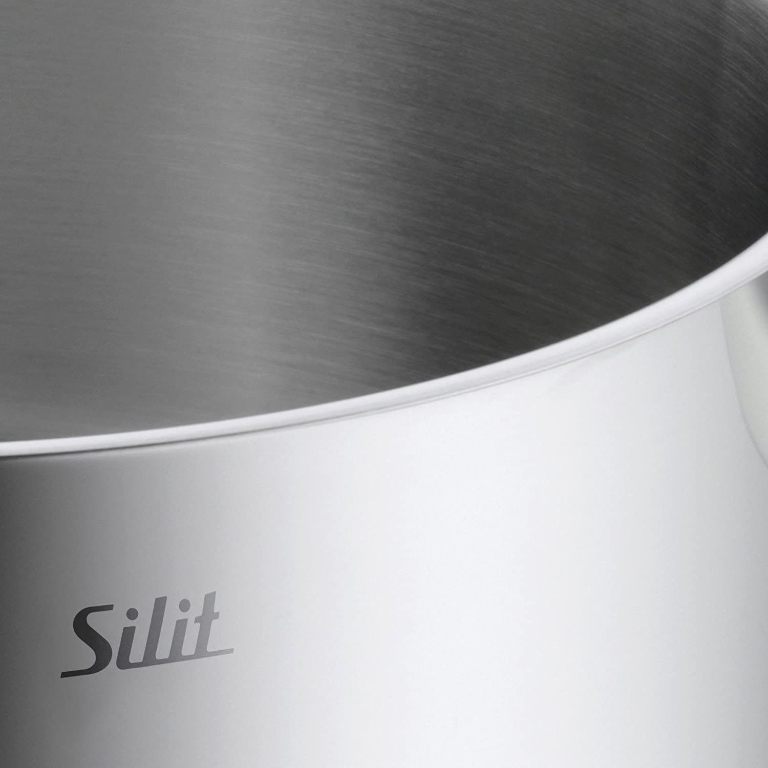 Silit Pannenset Toskana inductie, kookpan set met glazen deksel, gedeeltelijk gematteerd Inductiepannen set, geschikt voor alle soorten fornuizen, zonder schaalverdeling (set, 8-delig)