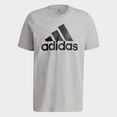 adidas performance t-shirt essentials big logo grijs