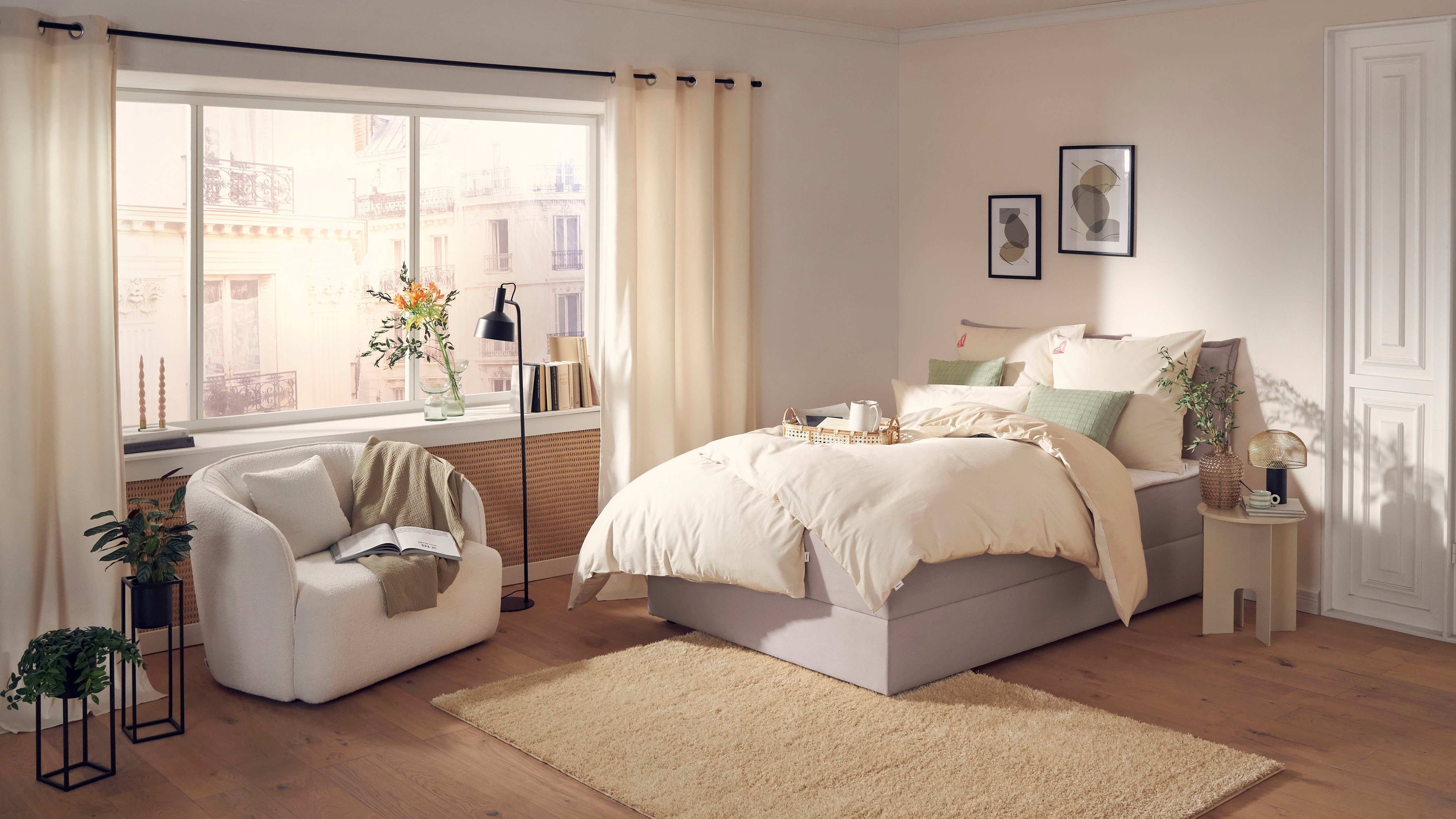 andas Boxspring Lichtgewicht inclusief bedkist & topmatras, in 4 breedten en 2 hardheden