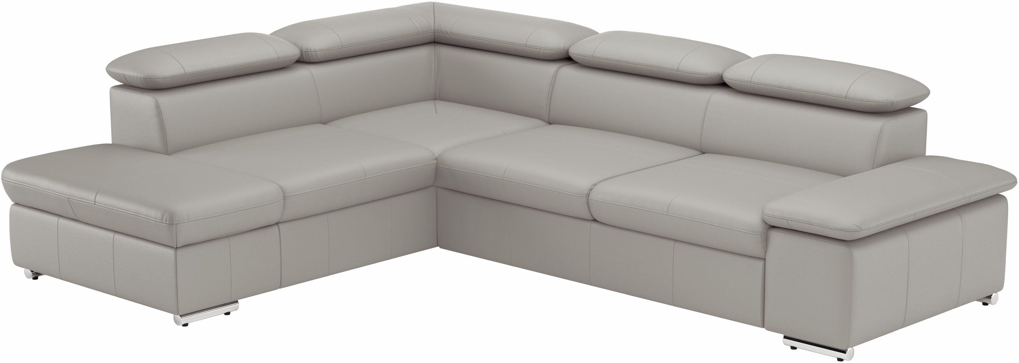 sit&more Hoekbank Valentine, L-vorm, arm- en hoofdeinstelling