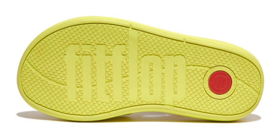 Fitflop Slippers IQUSHION D-LUXE PADDED LEATHER SLIDES zomerschoen, slippers met brede bandage