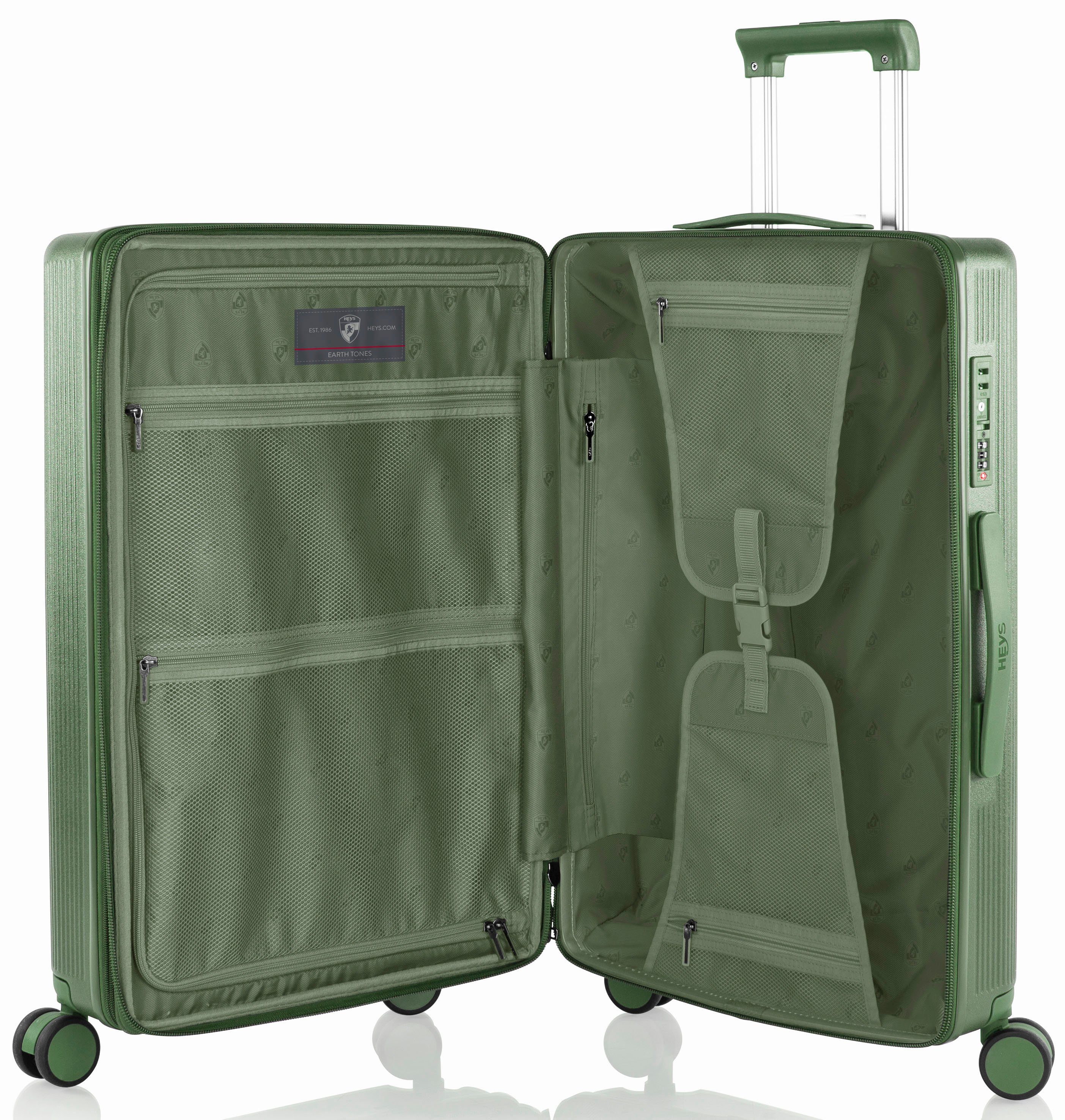 Heys Hardshell-trolley Earthtone, verschillende maten en kleuren Heys x Joachim Llambi reisbagage TSA-slot volumevergroting