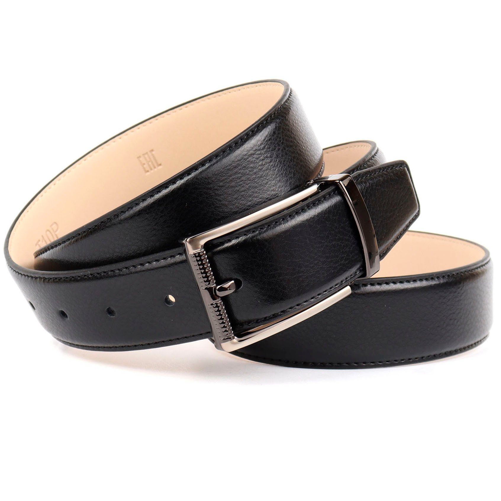 Anthoni Crown Leren riem heren riemen maat 95 zwart
