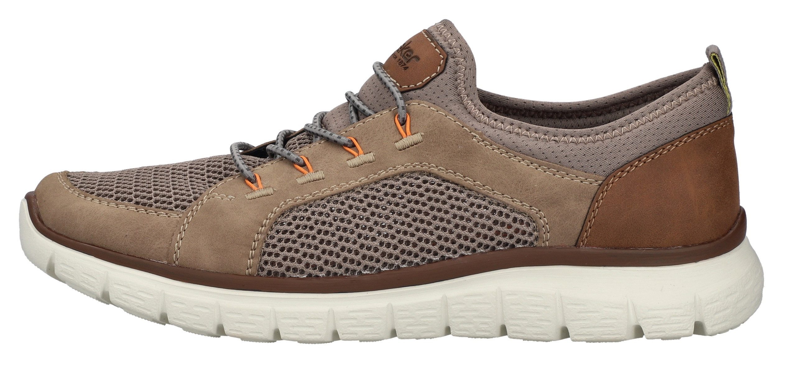 Rieker Slip-on sneakers , instapschoen, slipper, vrijetijdsschoen, elastische band en lichte zool