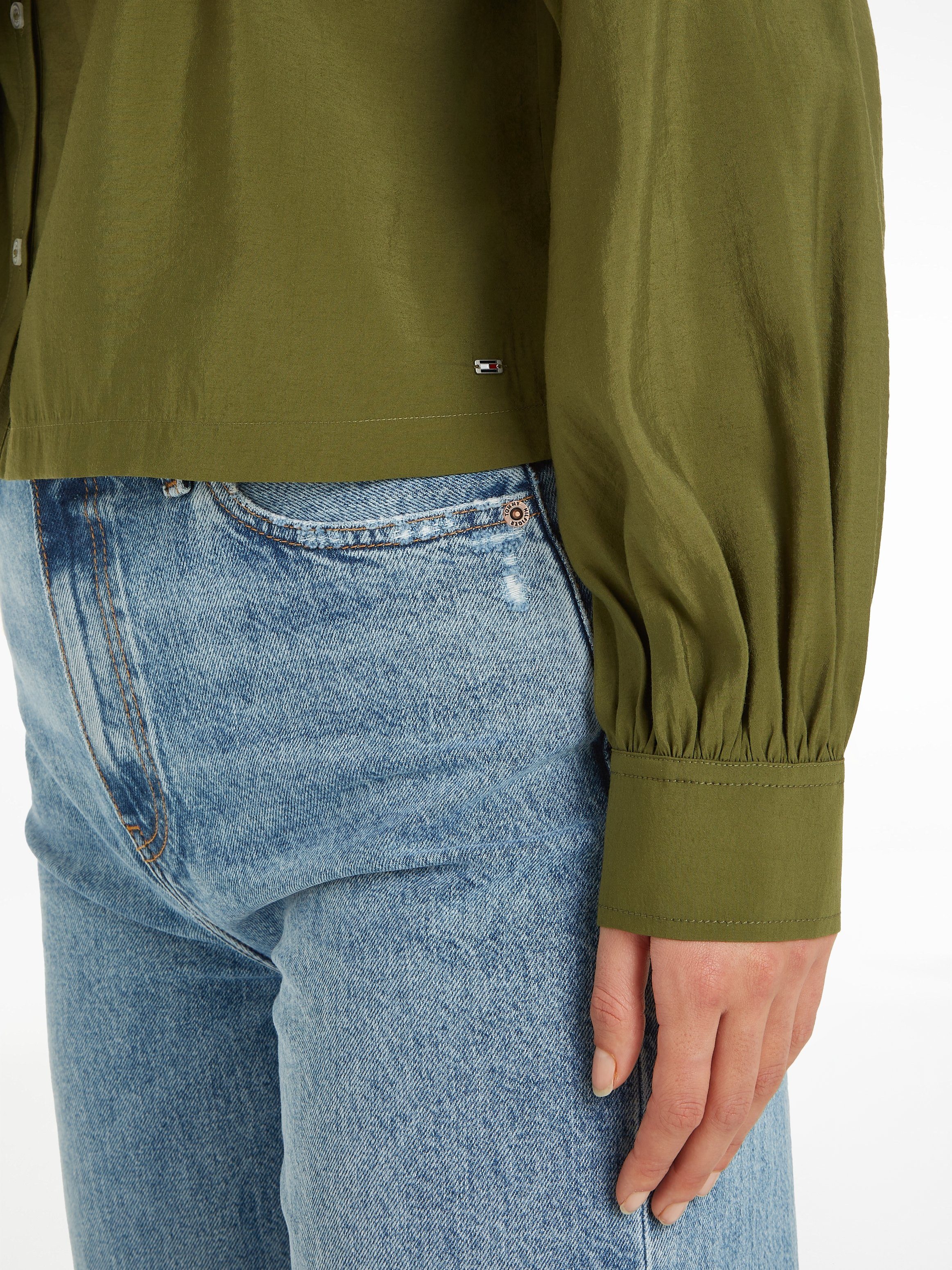 Tommy Hilfiger Blouse met lange mouwen met stijlvolle opstaande kraag