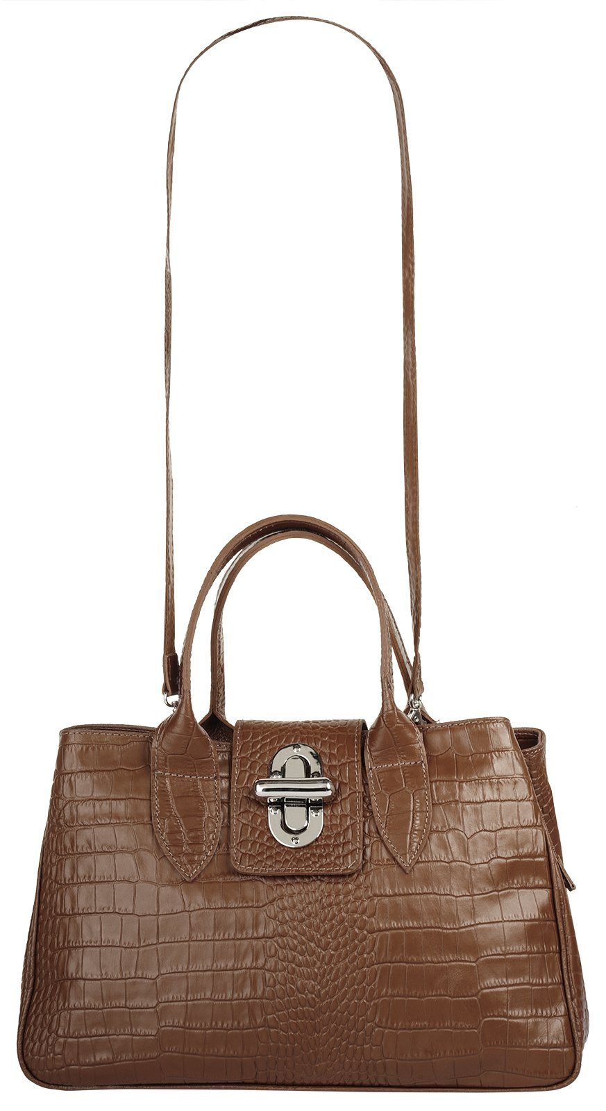 Cluty Tas echt leer, made in italy (1-delig)