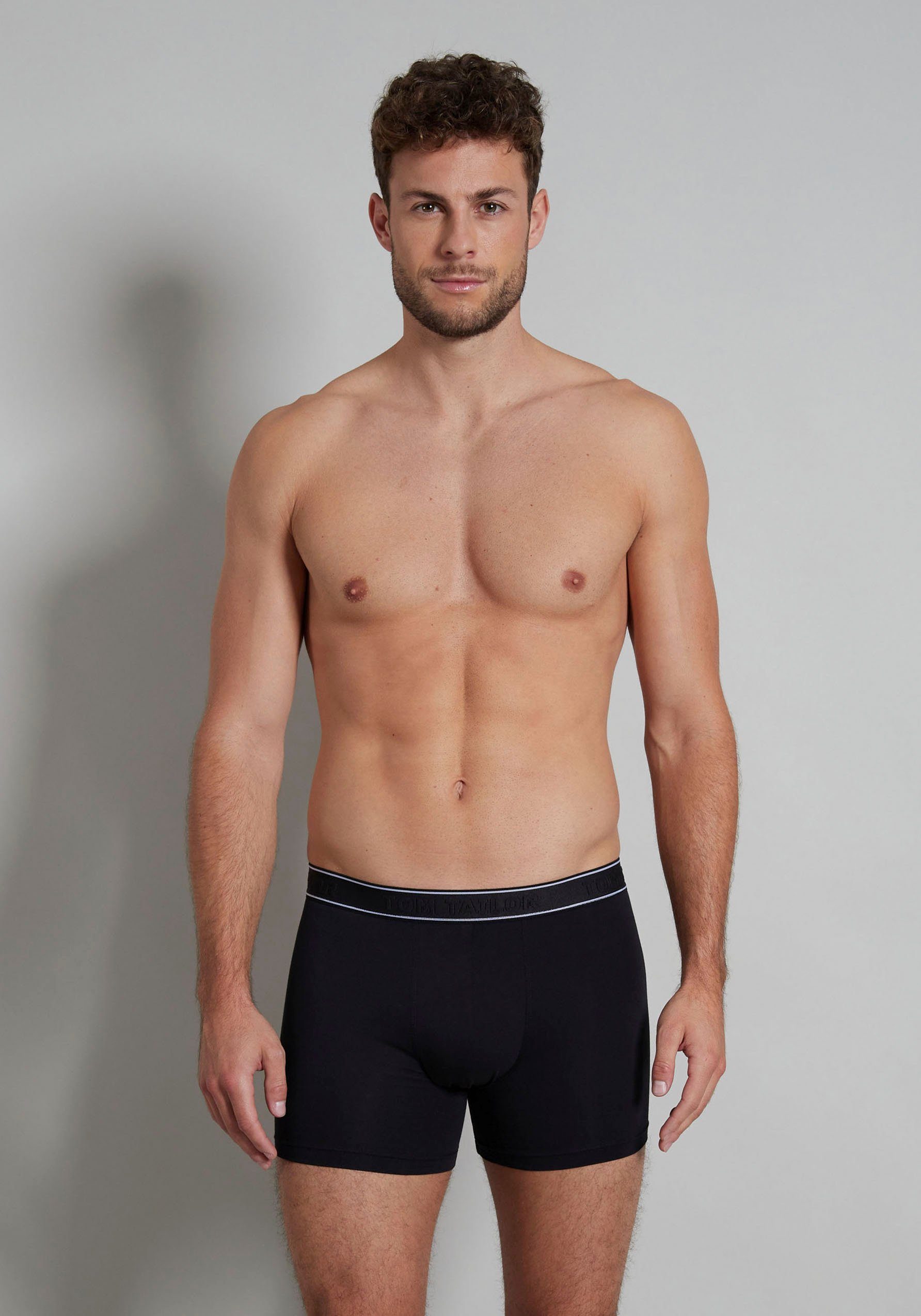 Tom Tailor Lange onderbroek Vancouver met aangename materiaalmix (2 stuks)