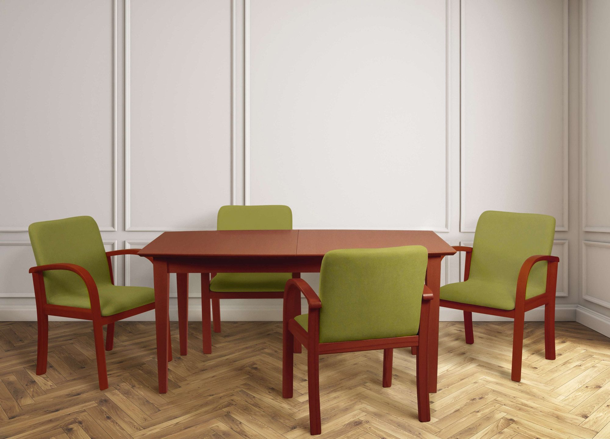 Home affaire Eetkamerstoel LINA707 Extra-comfort, vlekbestendig weefsel, massief hout (1 stuk)