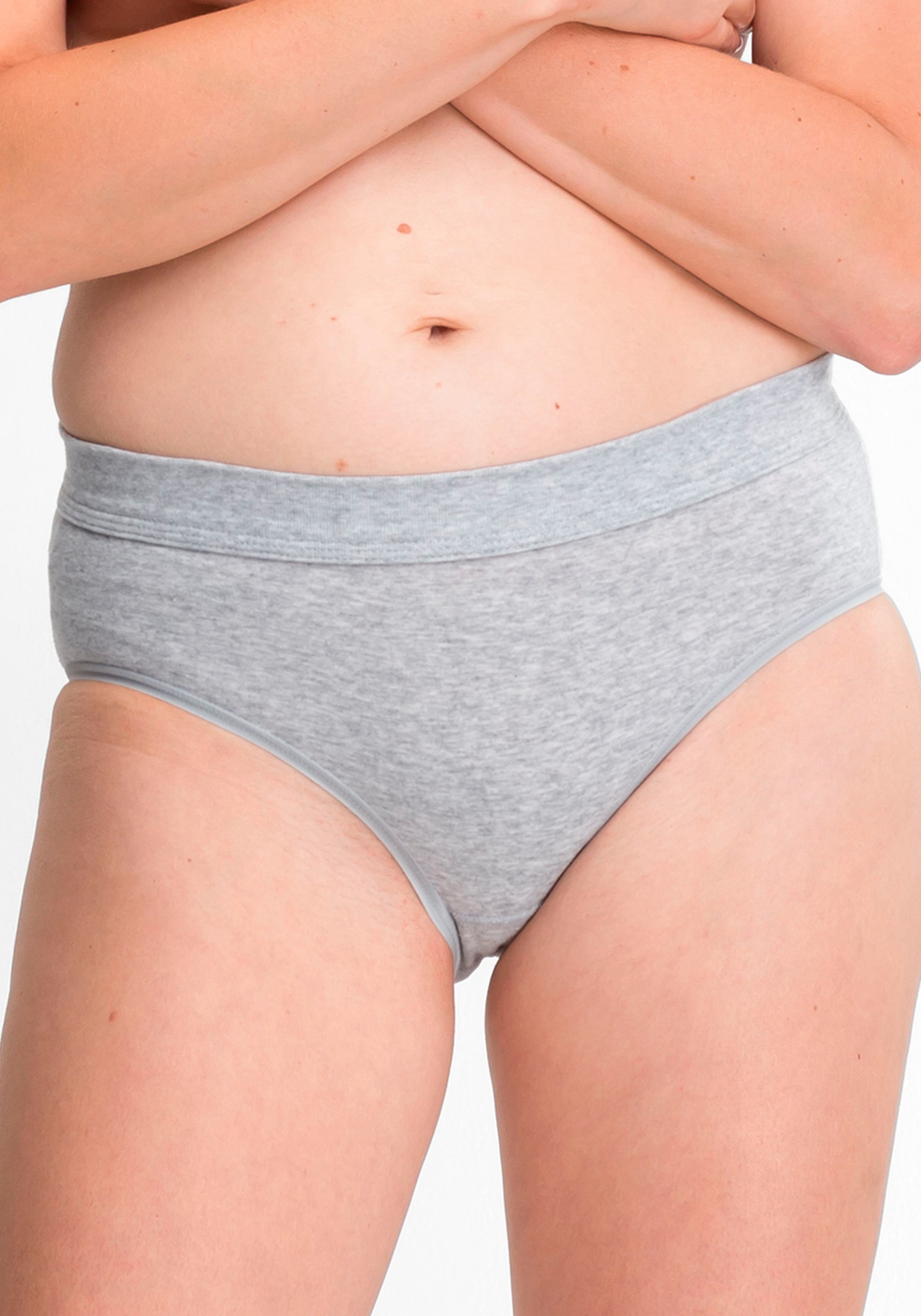 Speidel Midislip Bio Cotton plus zonder storende zijnaden (3 stuks) dames slips maat 50 grijs