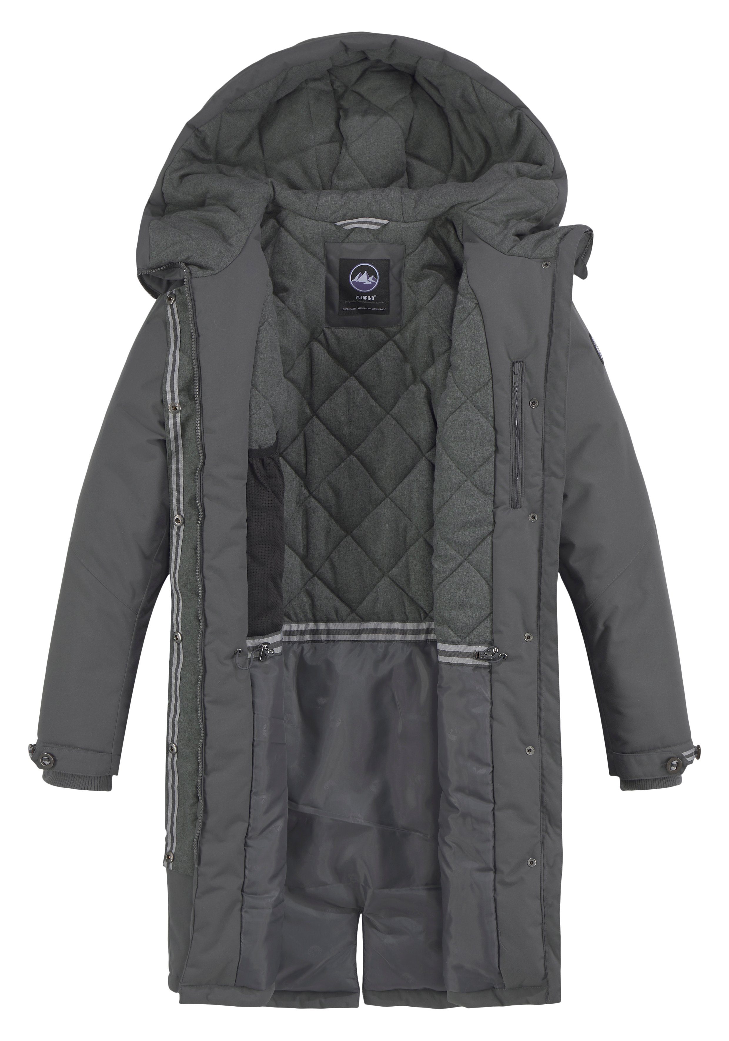 Polarino Winterjas Ademend, winddicht, waterdicht. Waterkolom 5000mm Warm gewatteerd