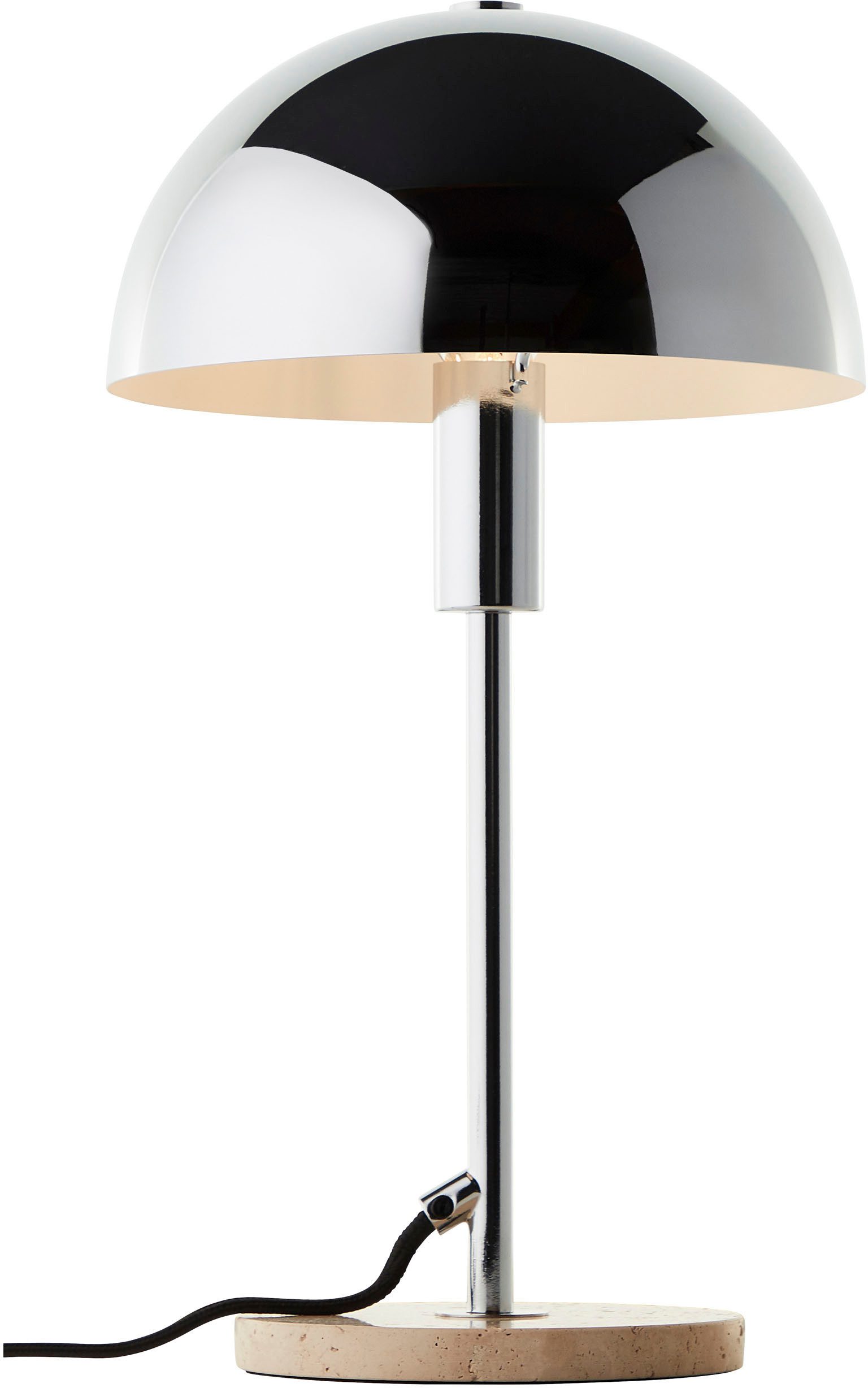 LeGer Home by Lena Gercke Tafellamp Linnea paddenstoel lamp - travertijn steenvoet Paddenstoel lamp, tafellamp, hoogte 35,5 cm, natuursteen, paddenstoellamp (1 stuk)
