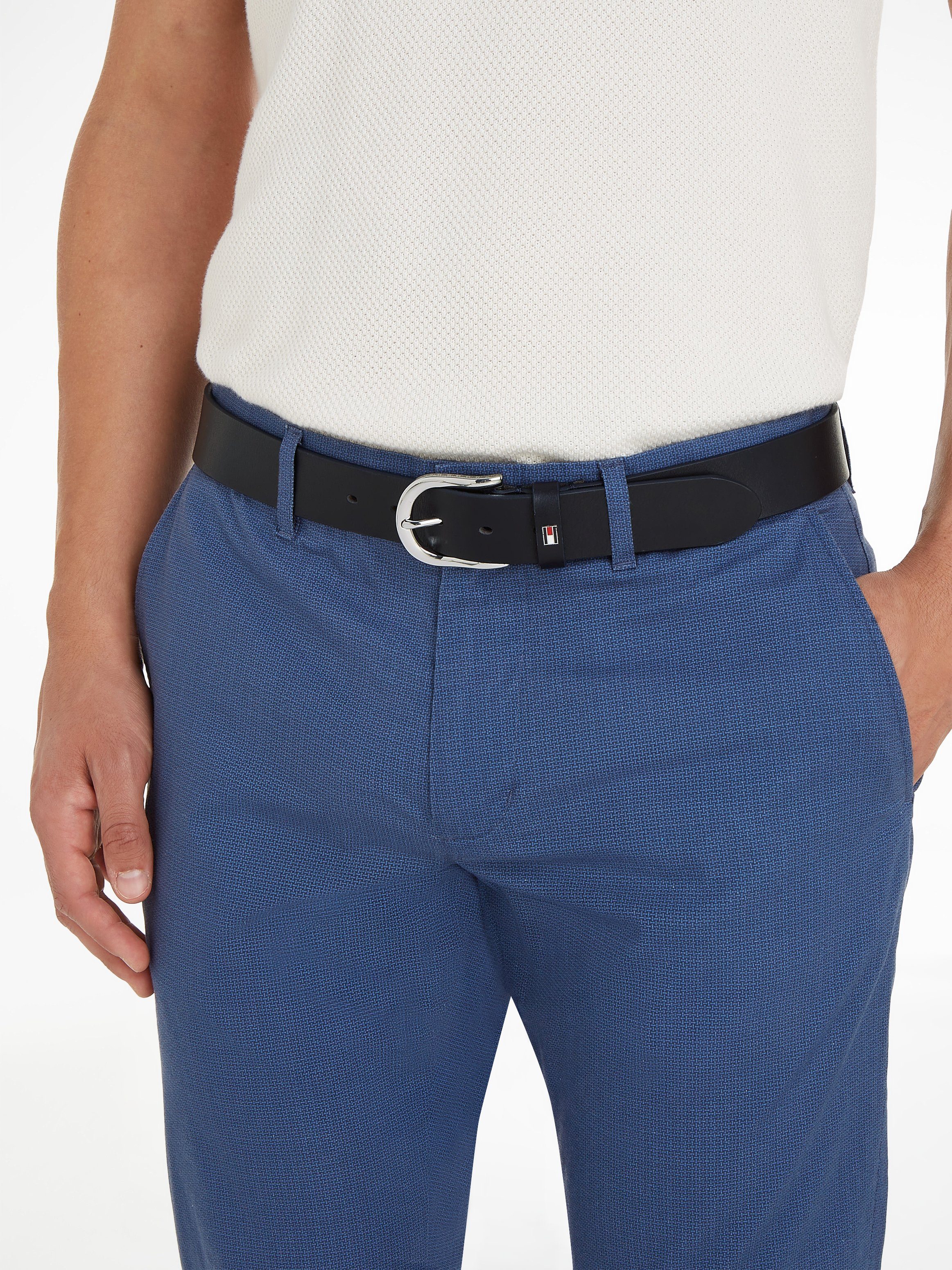 Tommy Hilfiger Leren riem met subtiele logo-lus
