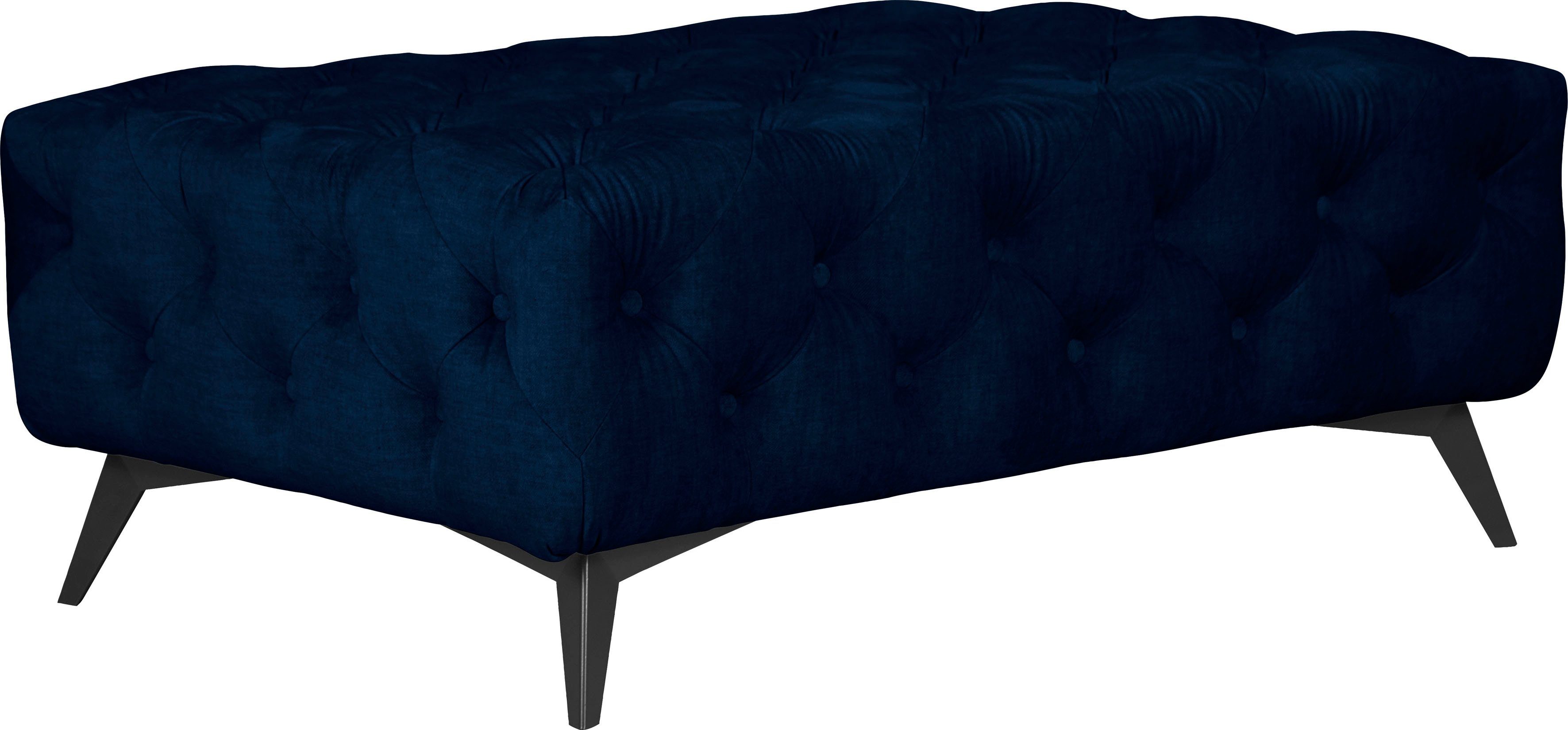Leonique Hocker Glynis luxueuze capitonnage, moderne chesterfield look, kleur van de poten ter keuze