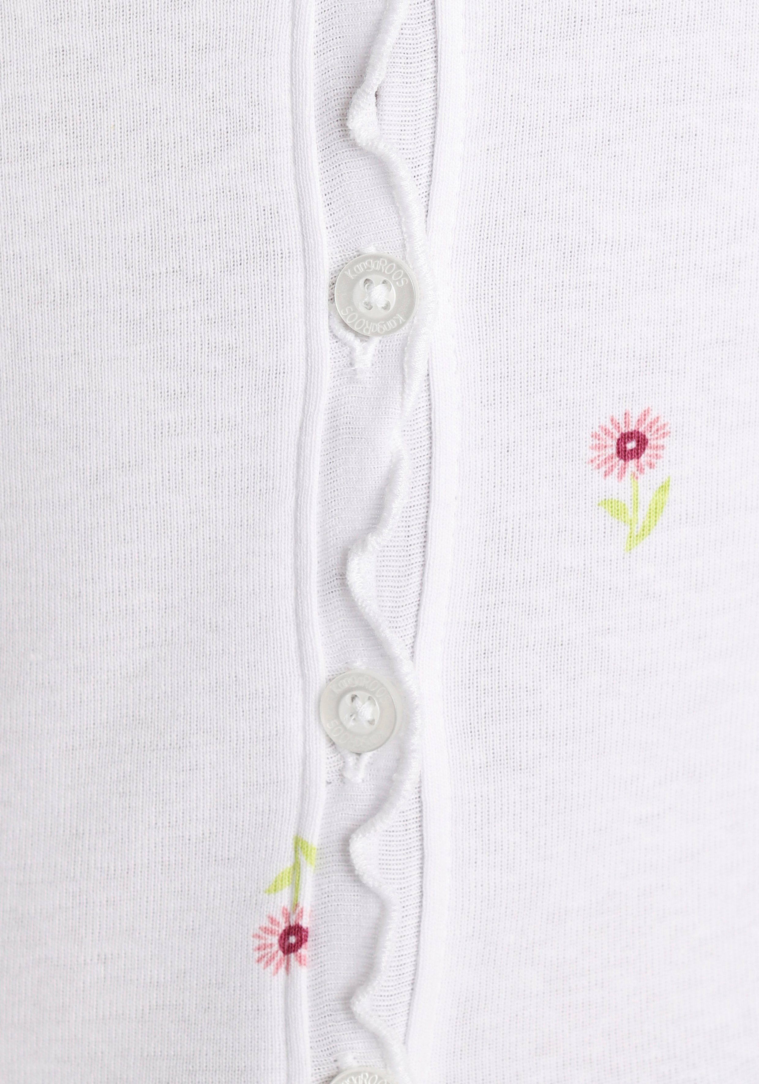 KangaROOS Shirt met korte mouwen korte mouw, figuuraccentuerend, van katoen