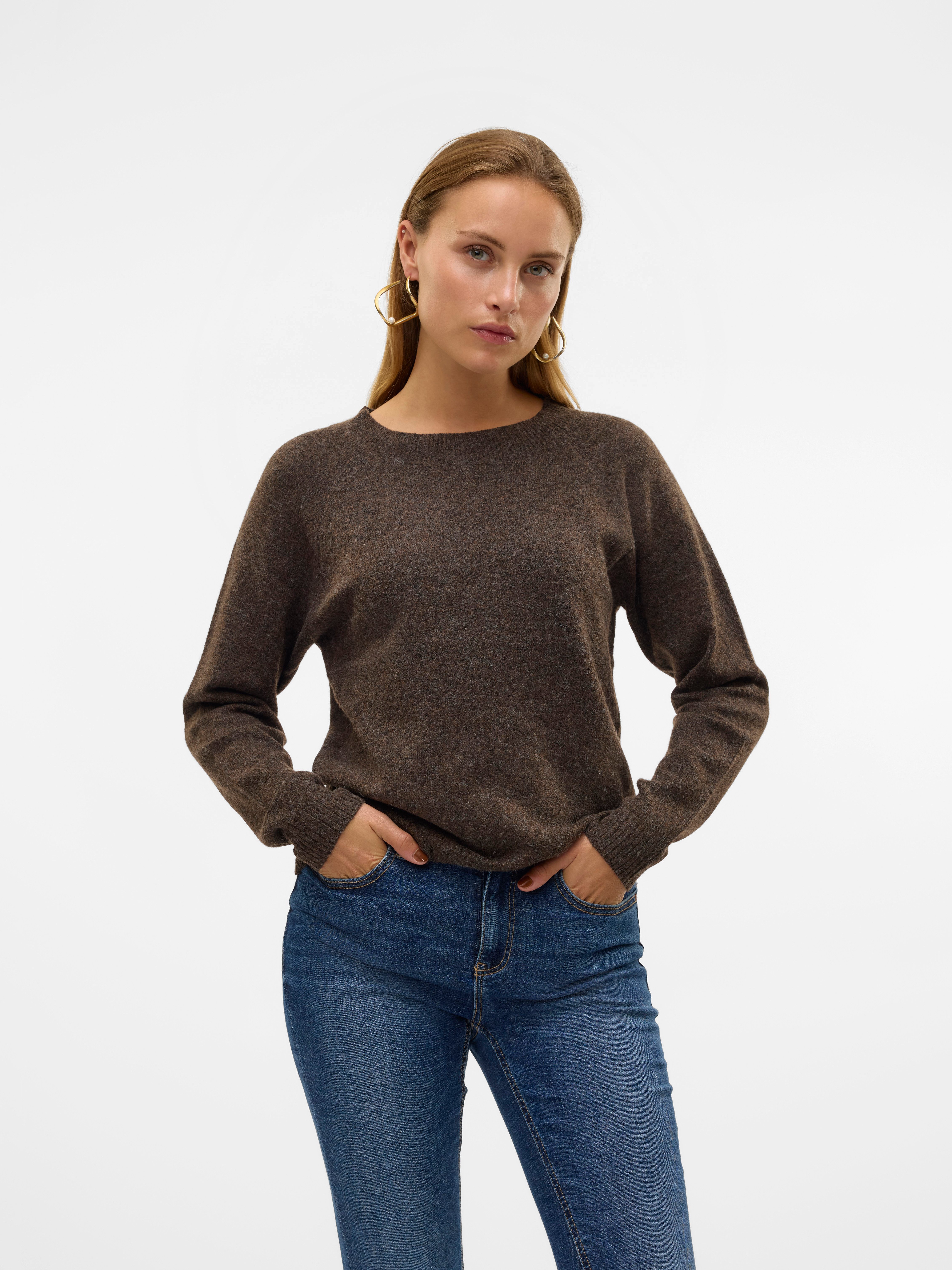 Vero Moda Trui met ronde hals VMDOFFY LS O-NECK BLOUSE GA NOOS
