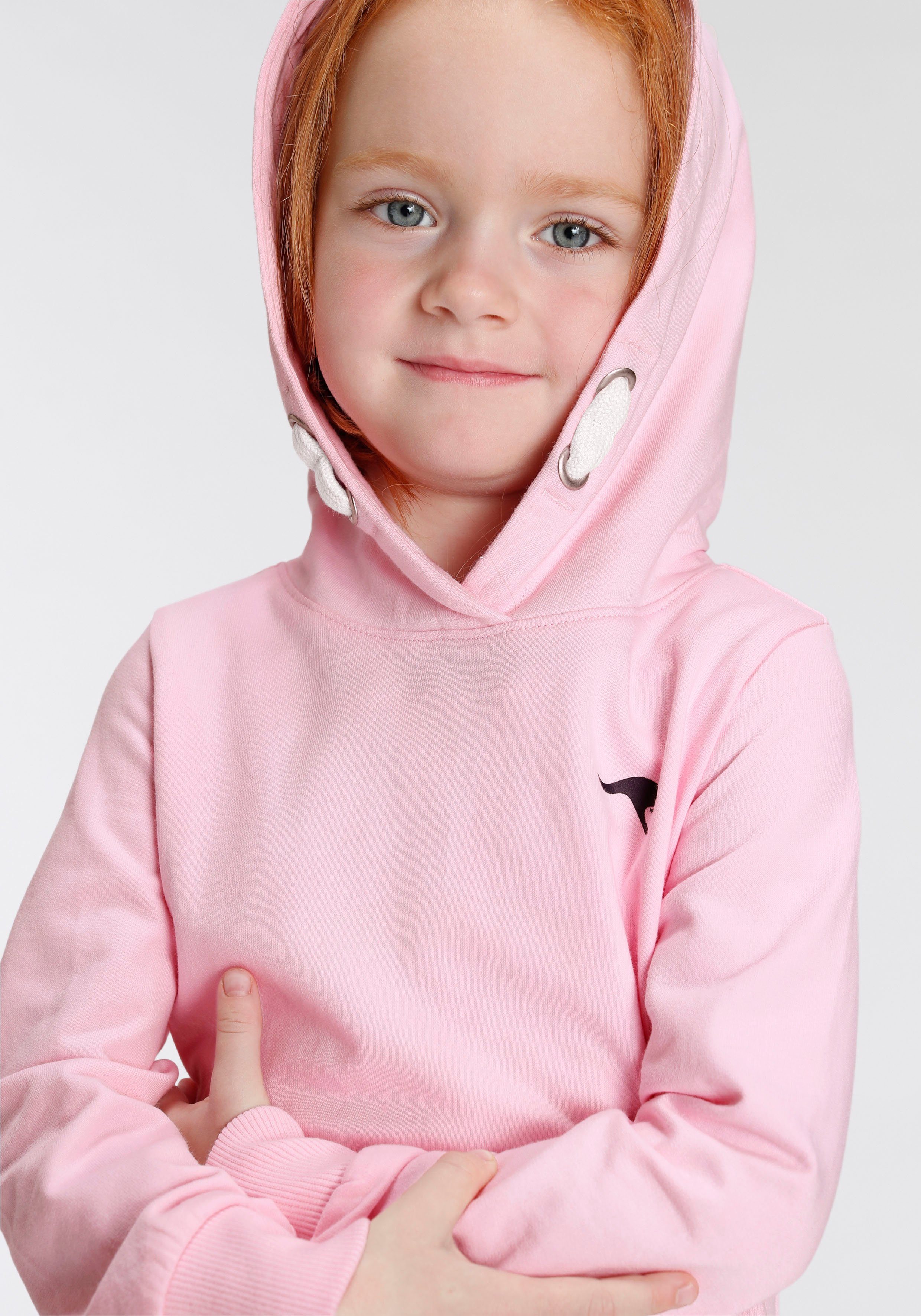 KangaROOS Hoodie Kleine meisjes Lange mouwen, heuplange basic pasvorm, stijlvolle print