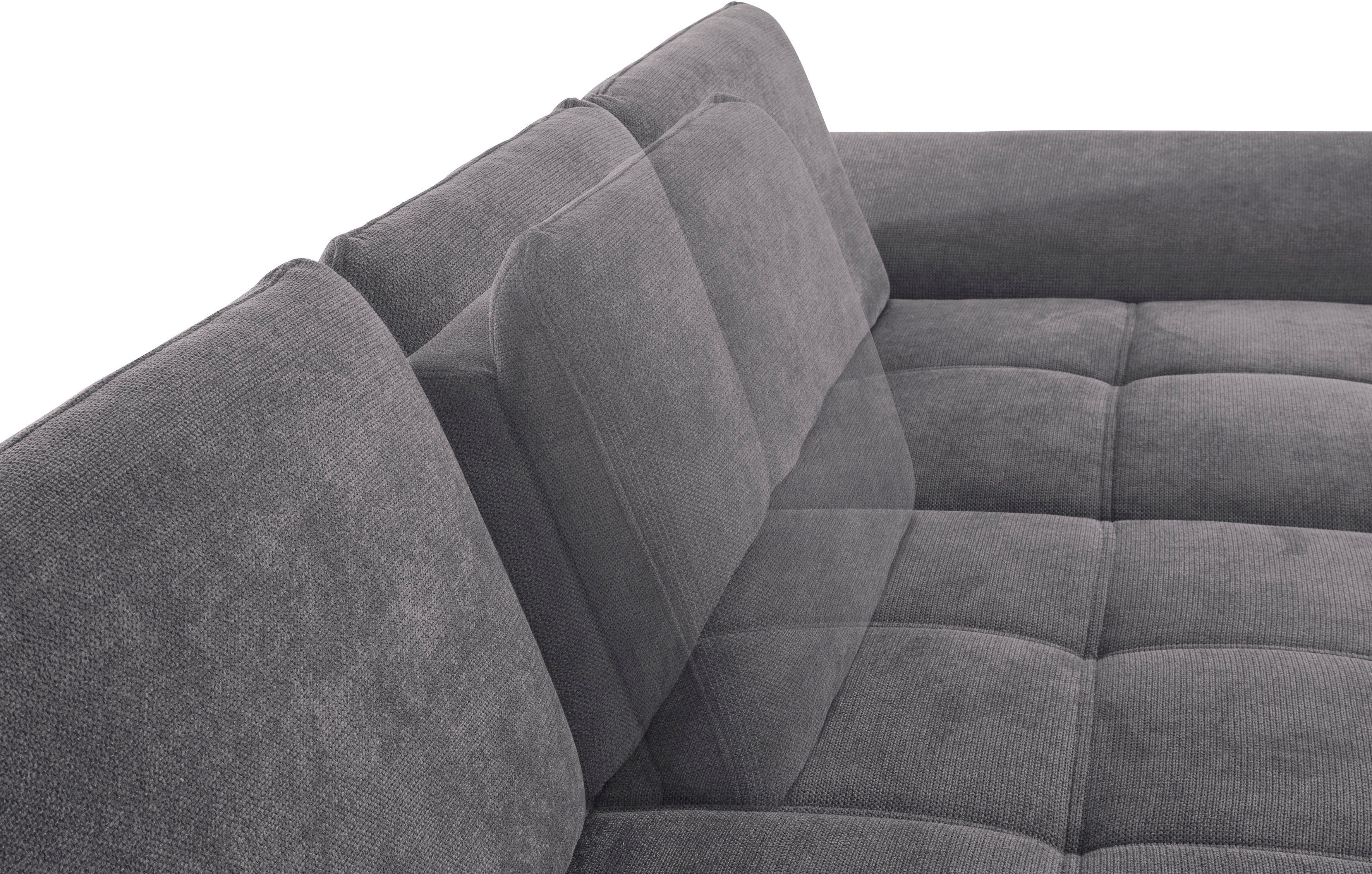 Places of Style Hoekbank Costello L-vorm, B: 301 cm met zitdiepte-, armdeelverstelling &