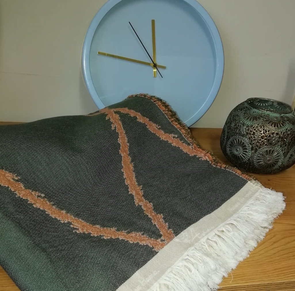 Adam Deken Casket Valdelana met grafisch patroon, knuffeldeken