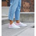 lascana sneakers met een bescheiden kleurverloop zonder vetersluiting, veganistisch wit