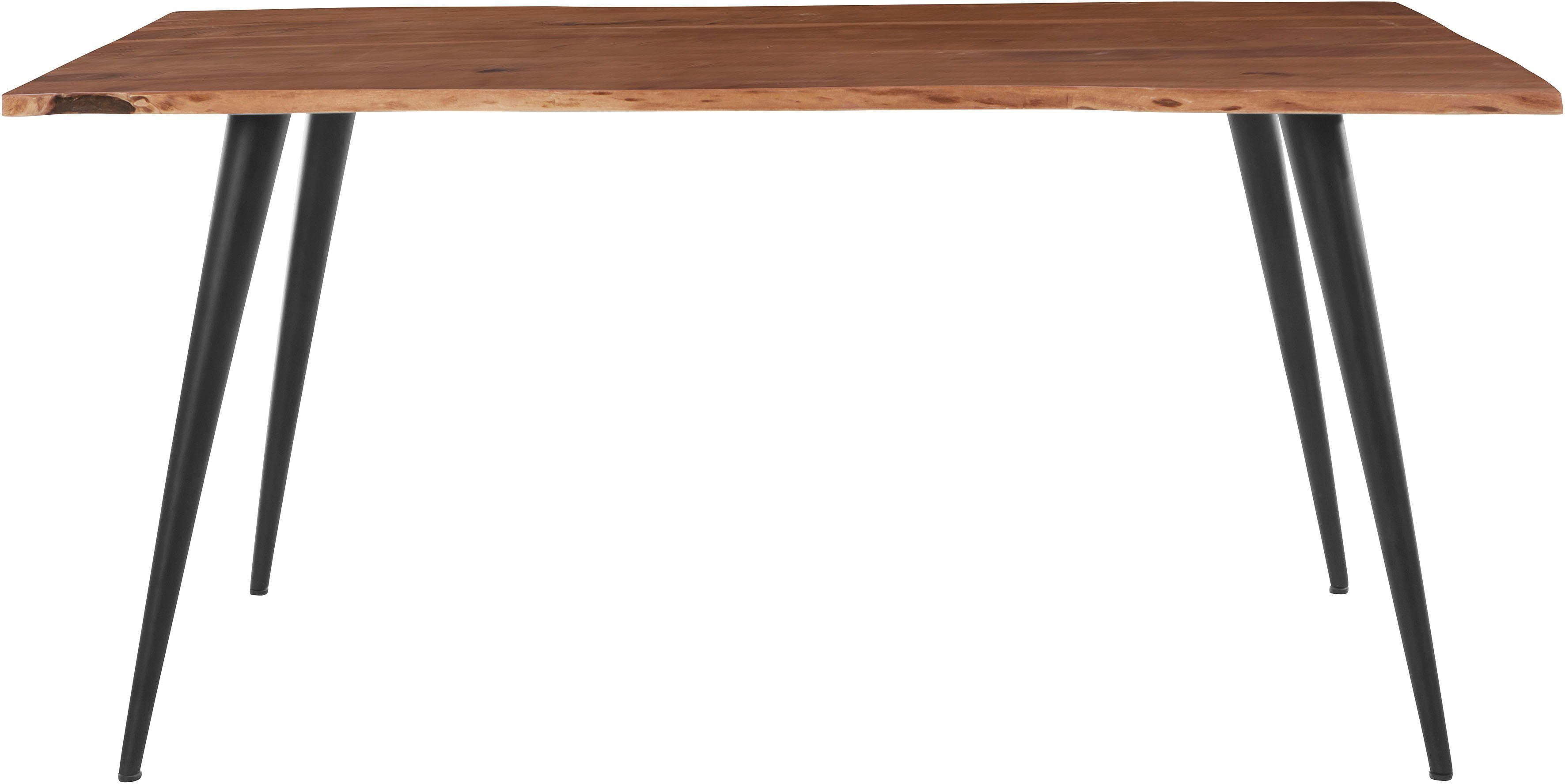 HELA Tafel met hout Jule III Massief hout, 26 mm tafelbladdikte, in verschillende afmetingen