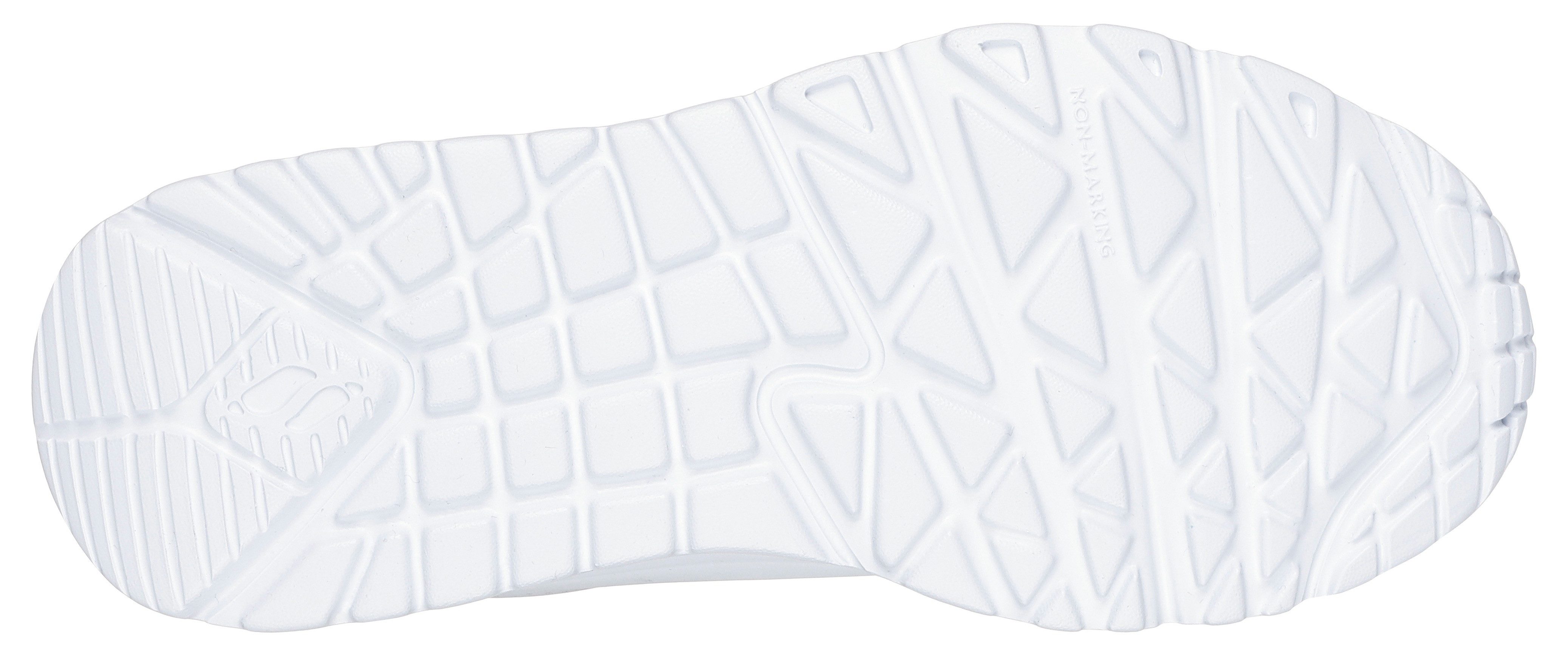 Skechers Slip-on sneakers UNO LITE , vrijetijdsschoen, lage schoen, slipper met metallic hielpatch