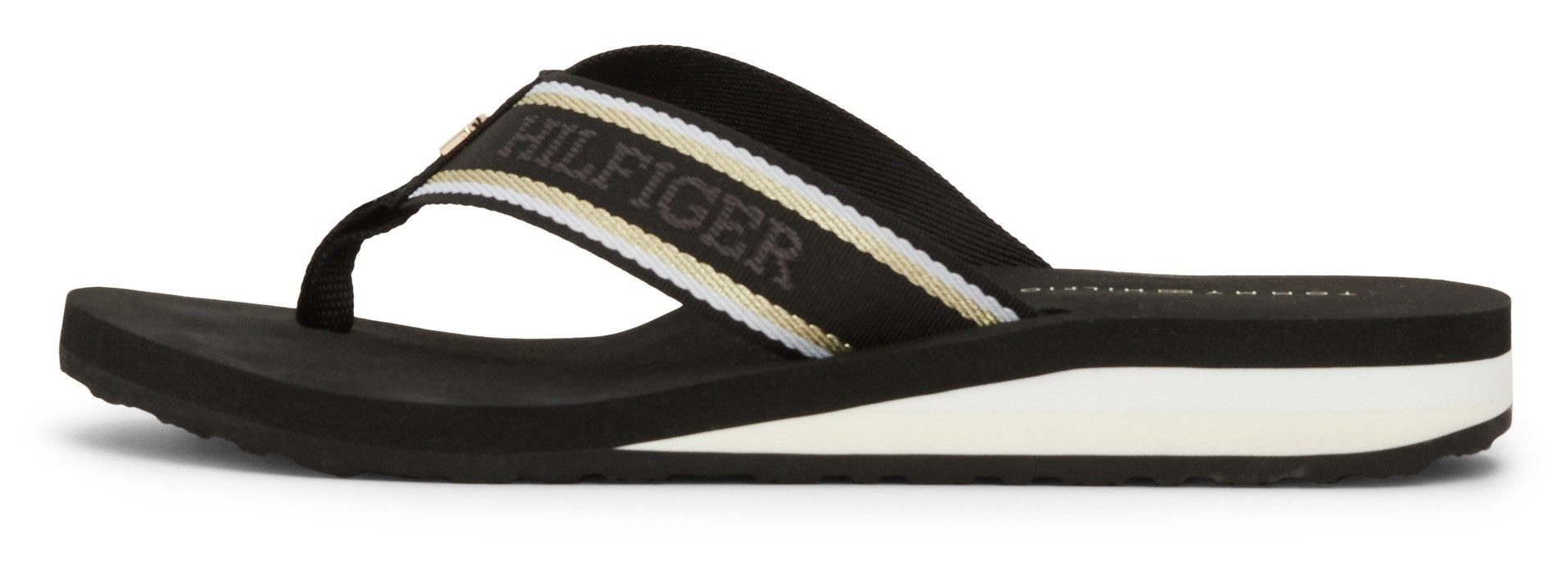 Tommy Hilfiger Teenslippers IM HILFIGER BEACH SANDAL , dianette, slippers, badschoen, poolslides met logo-opdruk