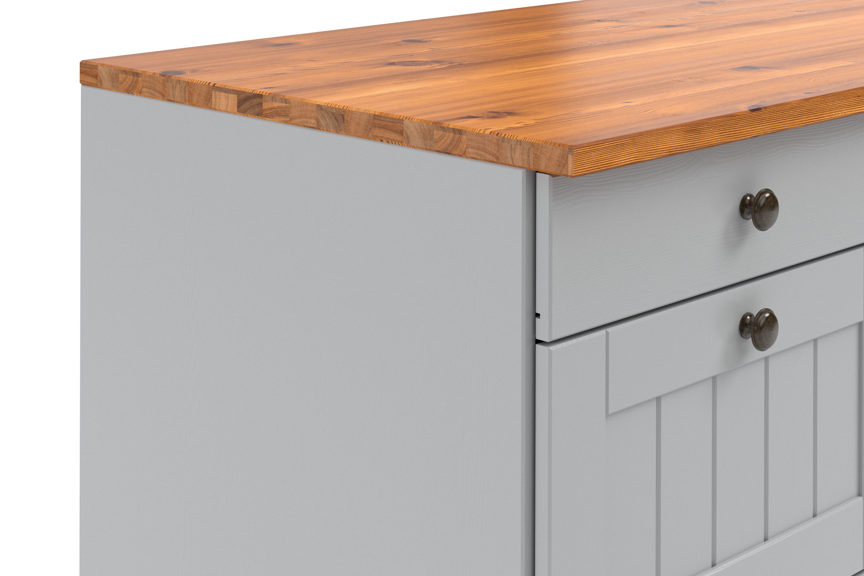 Home affaire Onderkast Alby2 , met metalen handgrepen, breedte 100 cm