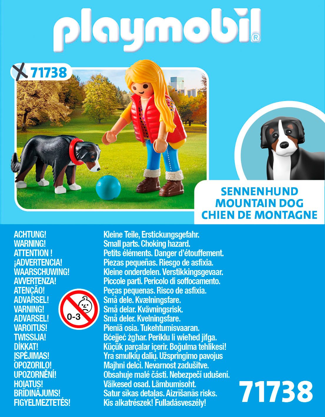 Playmobil® Constructie-speelset Frau mit Sennenhund (71738), Playmobil My Life (5-delig)
