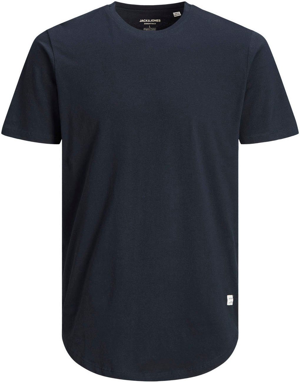 Jack & Jones PlusSize T-shirt NOA TEE met een afgeronde zoom, t/m maat 6xl