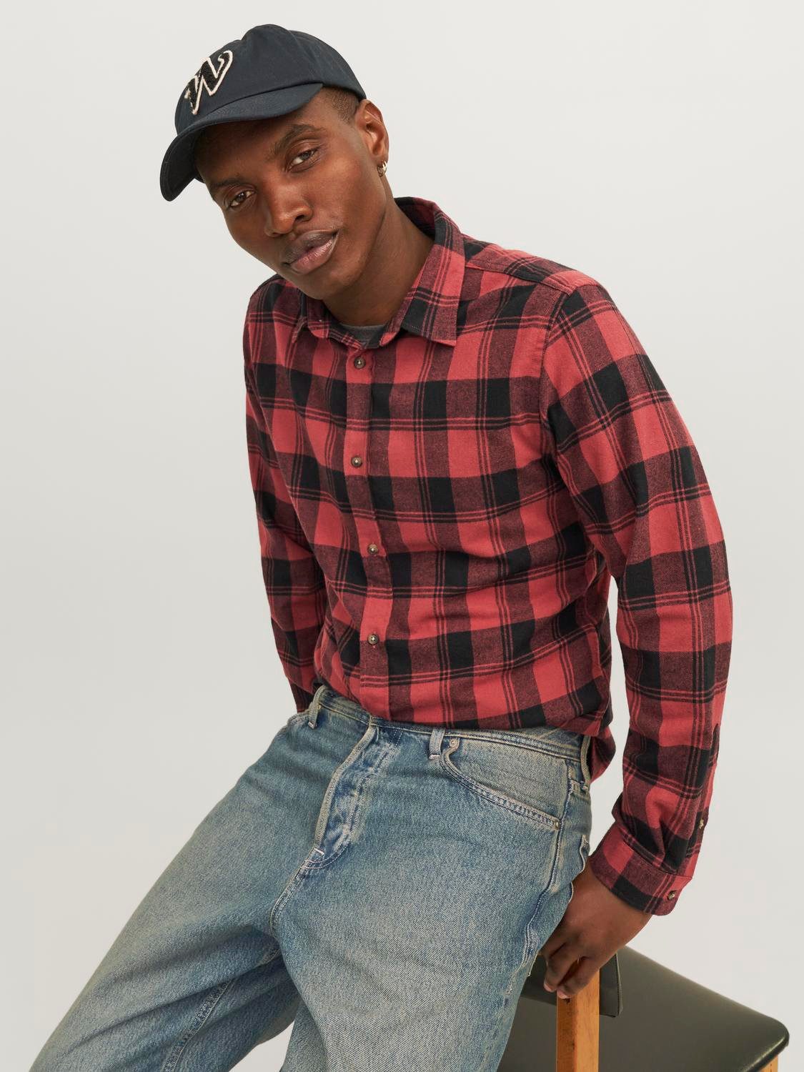 Jack & Jones Overhemd met lange mouwen JJJOSHUA FALL BUFFALO SHIRT LS