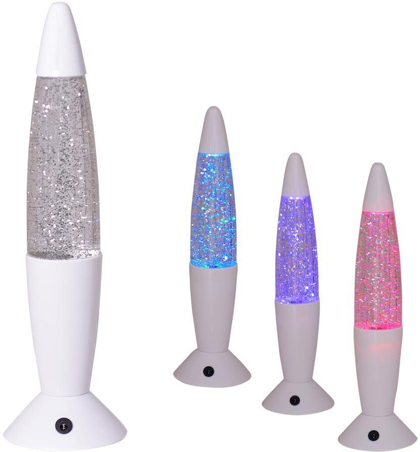 näve Led-tafellamp Glitter Materiaal: metaal, kunststof, kleur: multicolour, aan-uitschakelaar