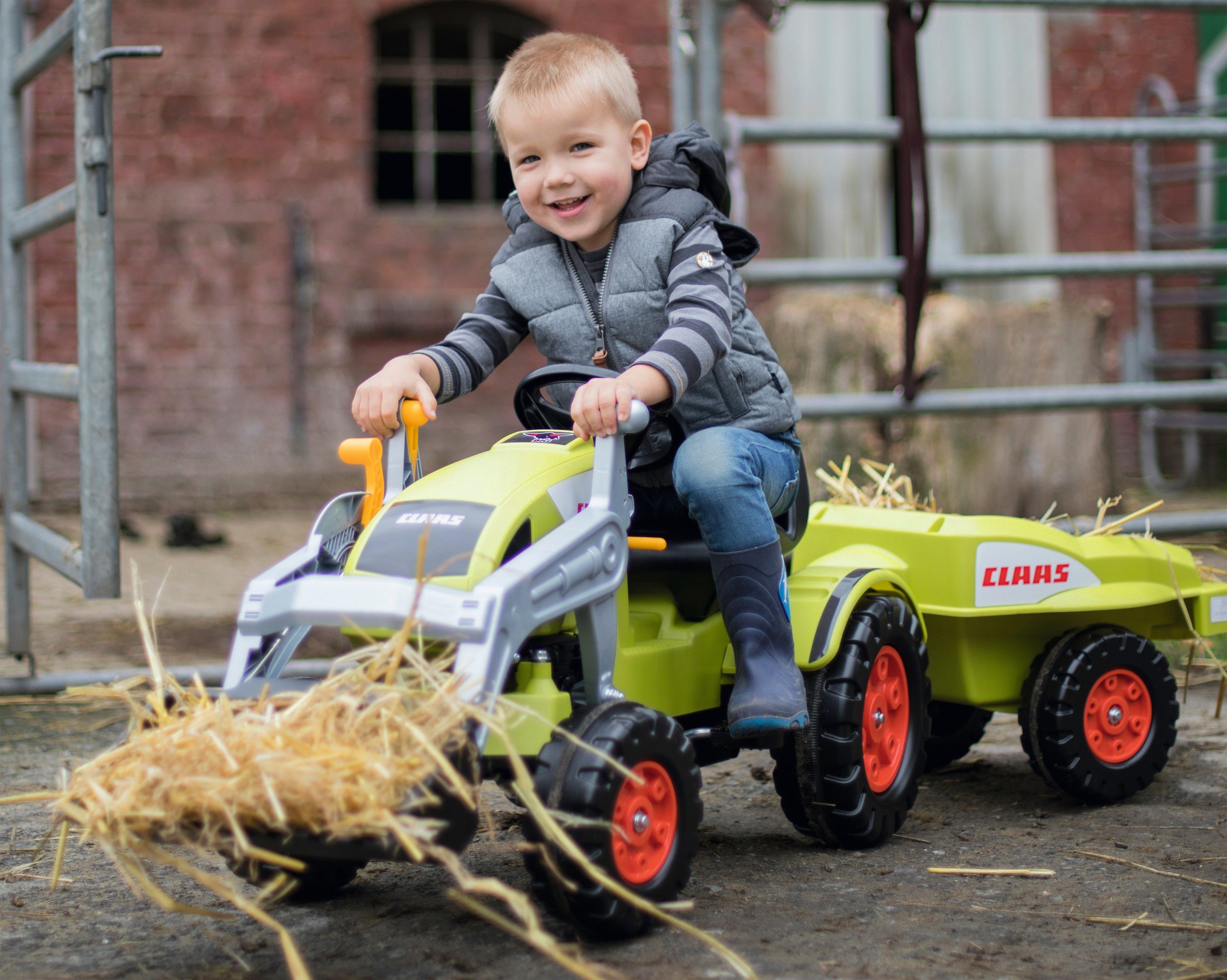 BIG Traptractor Claas Celtis Loader BxDxH: 46x169x54 cm, met aanhanger