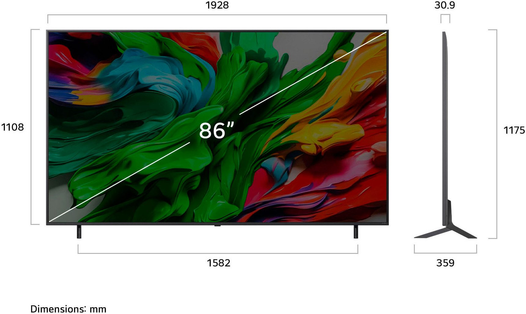LG QNED-tv 86QNED85A6C
