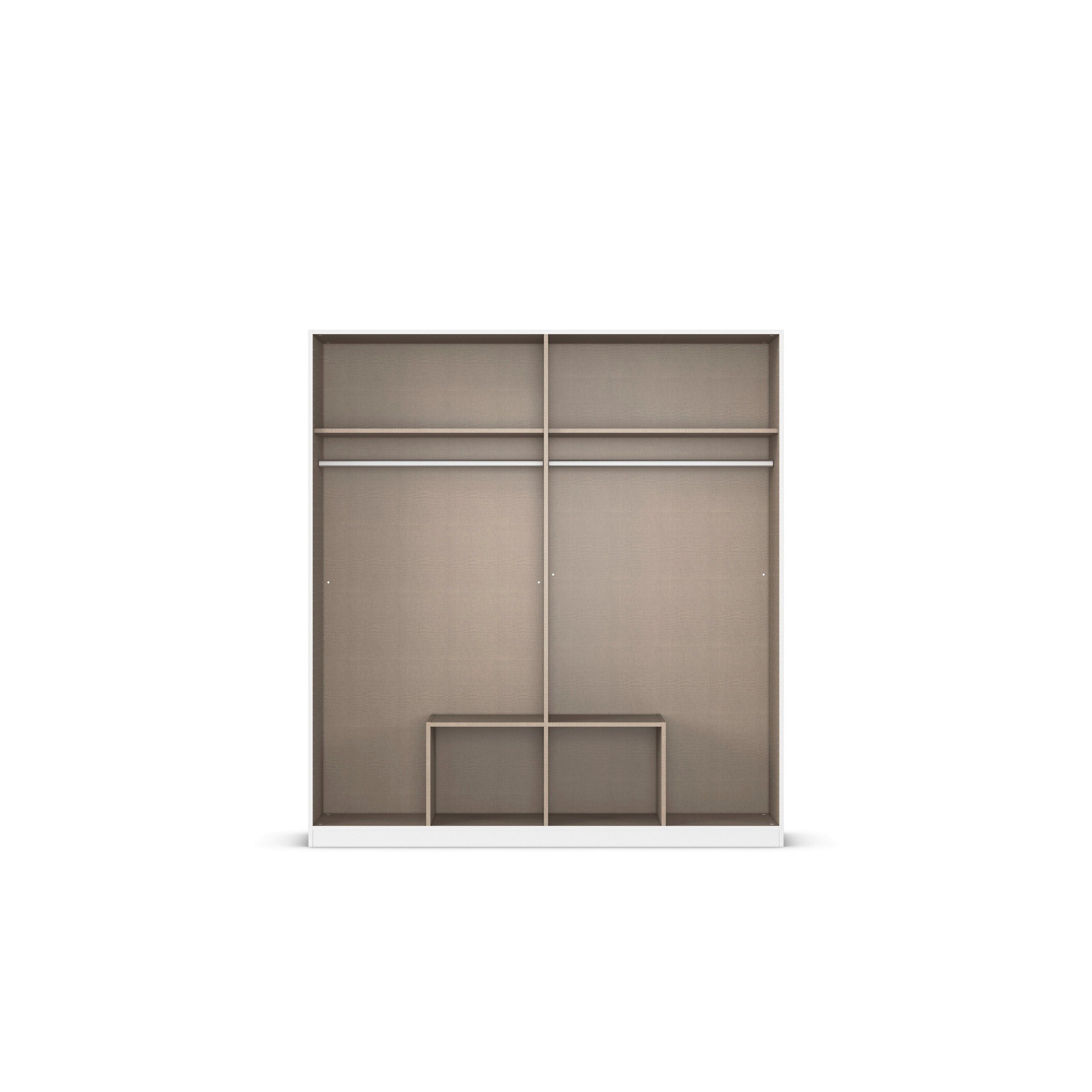 rauch Draaideurkast Kledingkast garderobe KREFELD optioneel met spiegel met 3 greepvarianten, incl. praktische lades made in germany