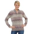 classic basics trui met staande kraag trui paars