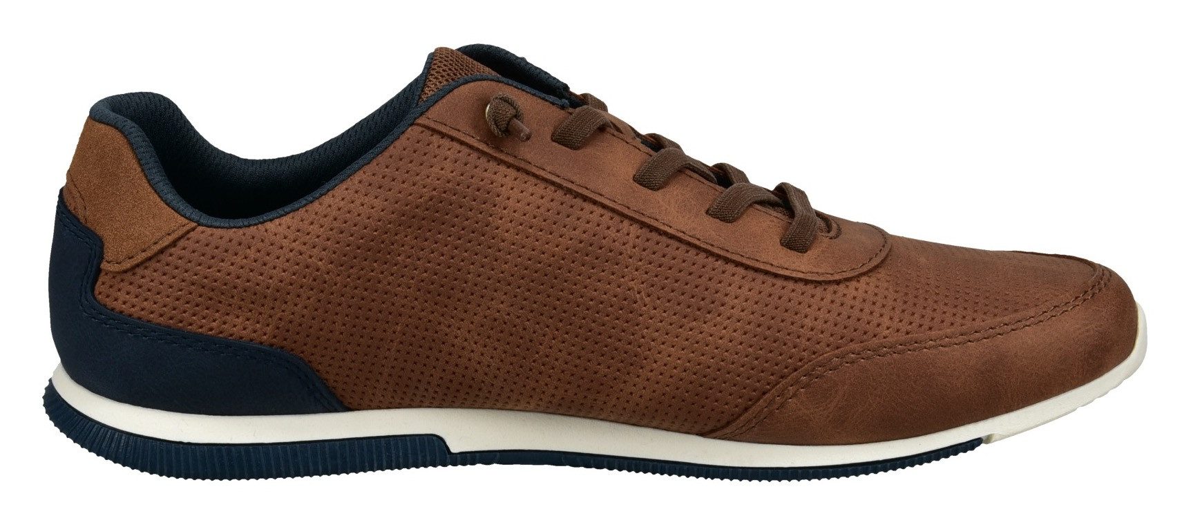 Bugatti Sneakers , vrijetijdsschoen, lage schoen, veterschoen met modieuze perforatie