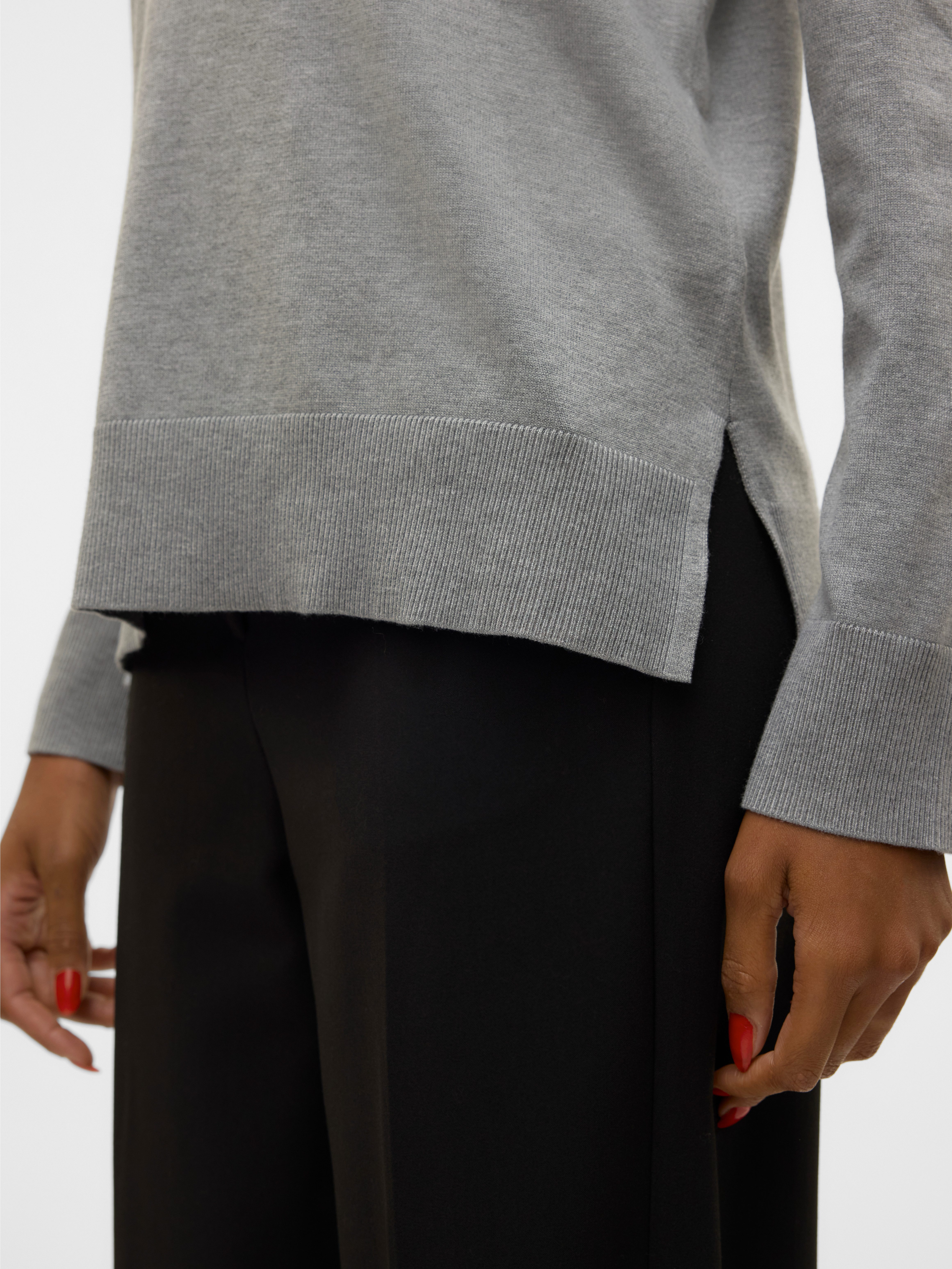 Vero Moda Gebreide trui VMSILJE LS V-NECK PULLOVER GA NOOS
