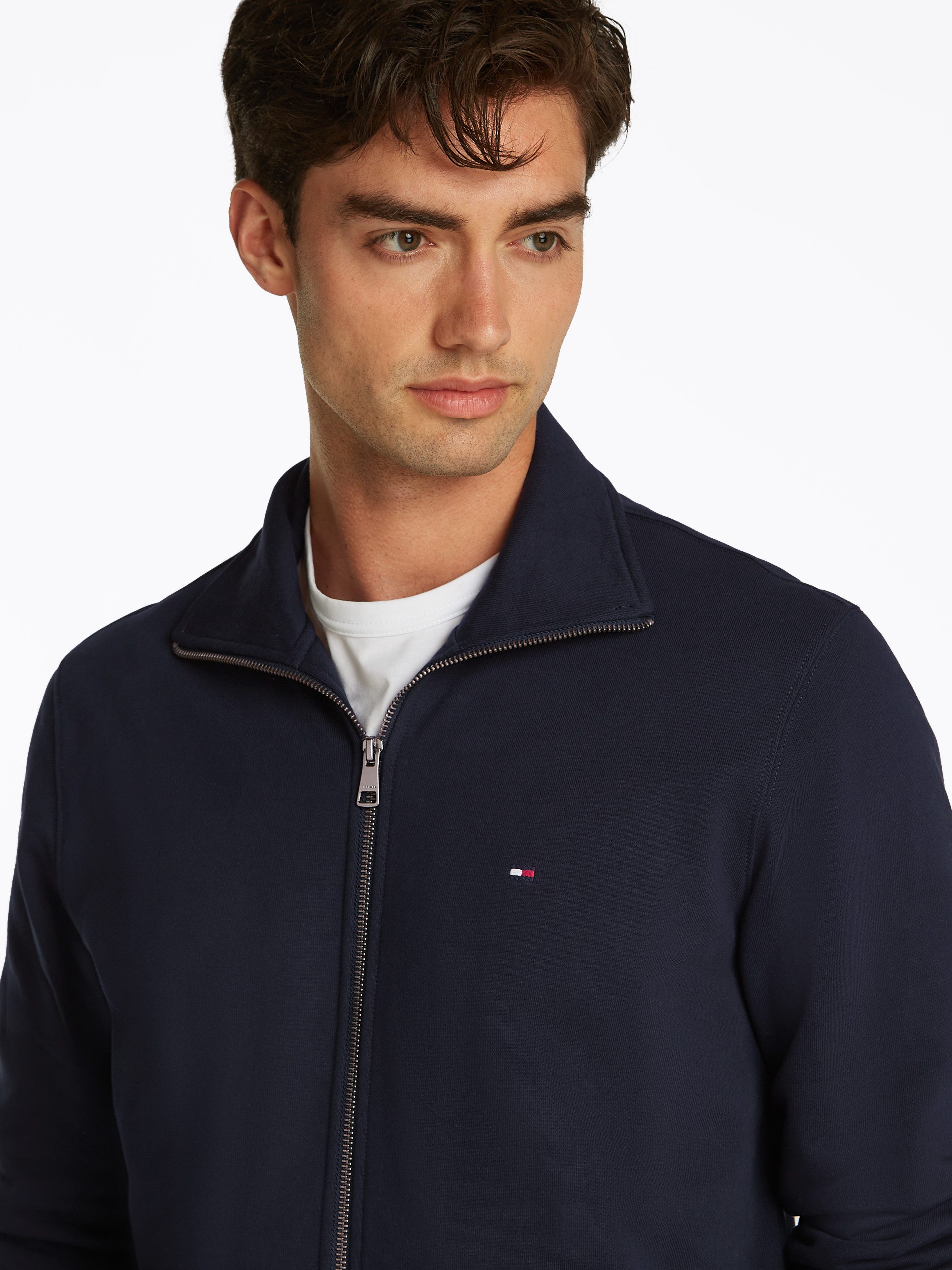 Tommy Hilfiger Sweatvest ESSENTIAL TERRY ZT STAND COLLAR