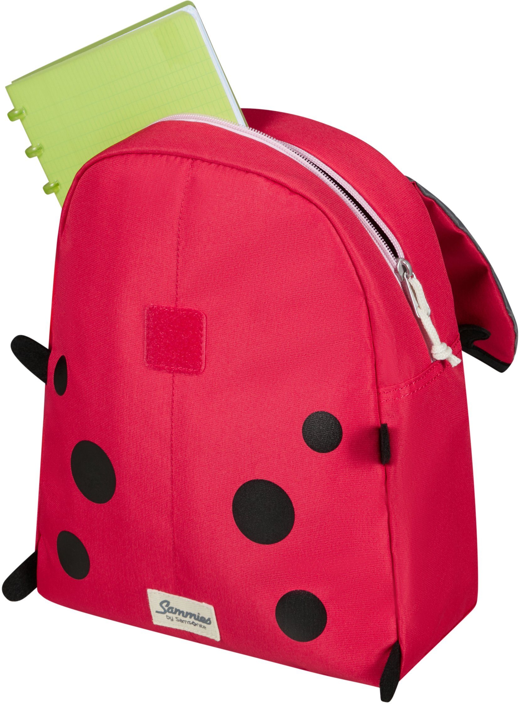 Samsonite Kinderrugzak Happy Sammies ECO S+ Ladybug Lally Kindertuin rugzak kinder vrijetijds rugzak kinder-backpack