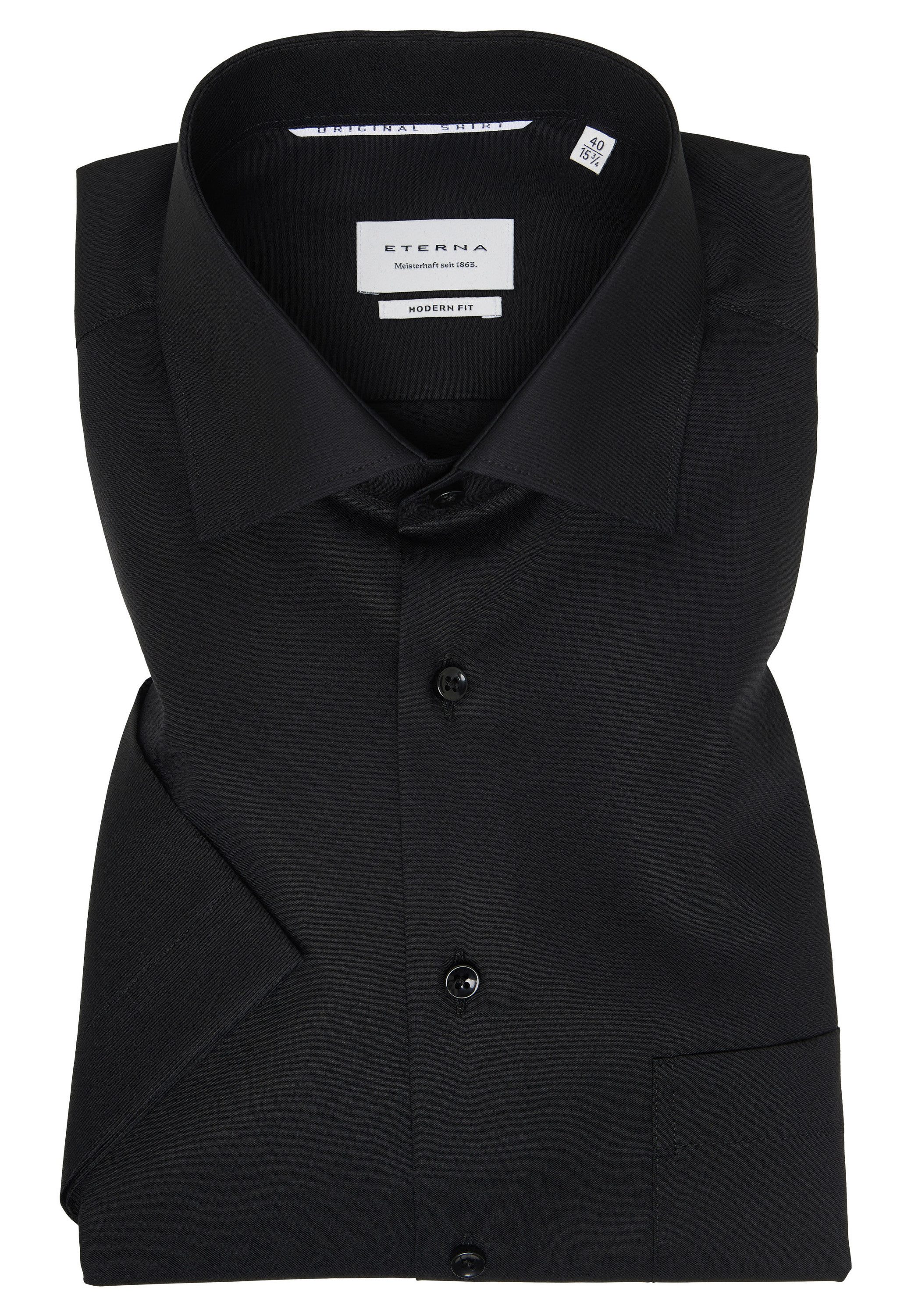 Eterna Overhemd met korte mouwen MODERN FIT NON IRON (strijkvrij)
