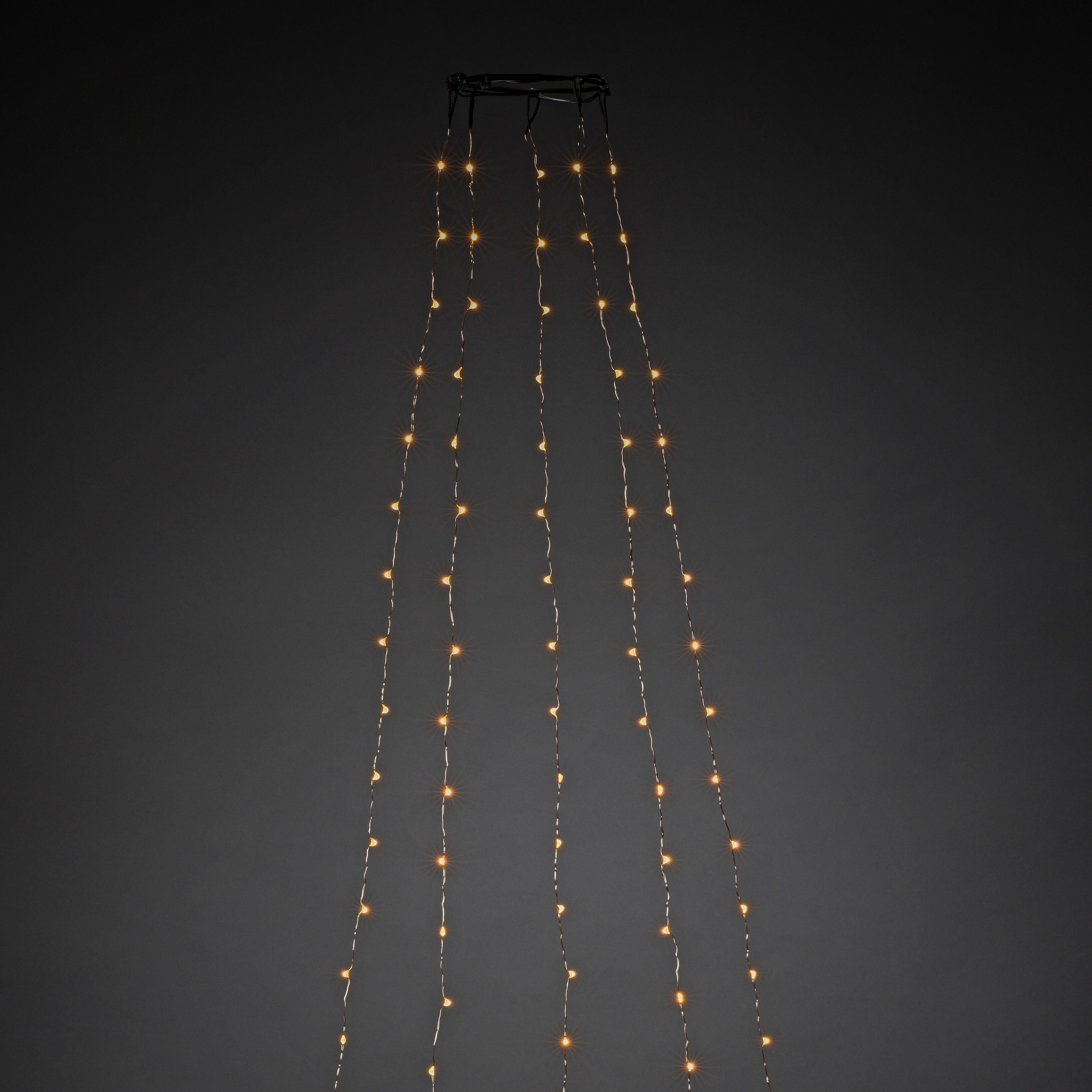 KONSTSMIDE Led-boomverlichting Ledlichtsnoer met ring ø 11, led druppel, 5 strengen à 48 dioden (1 stuk)