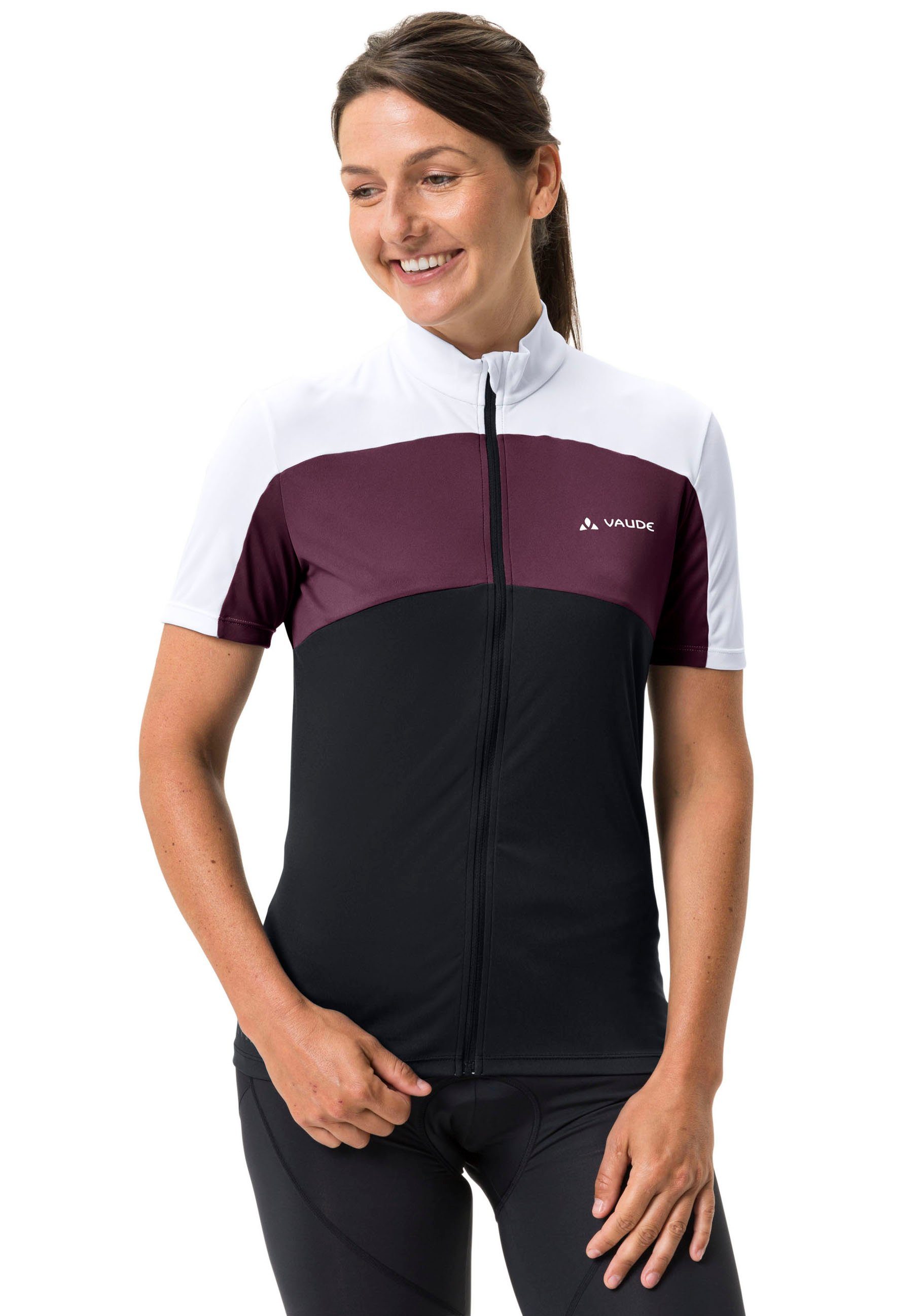 VAUDE Fietsshirt Women's Matera FZ Tricot Fiets shirt colorblocking (1-delig)