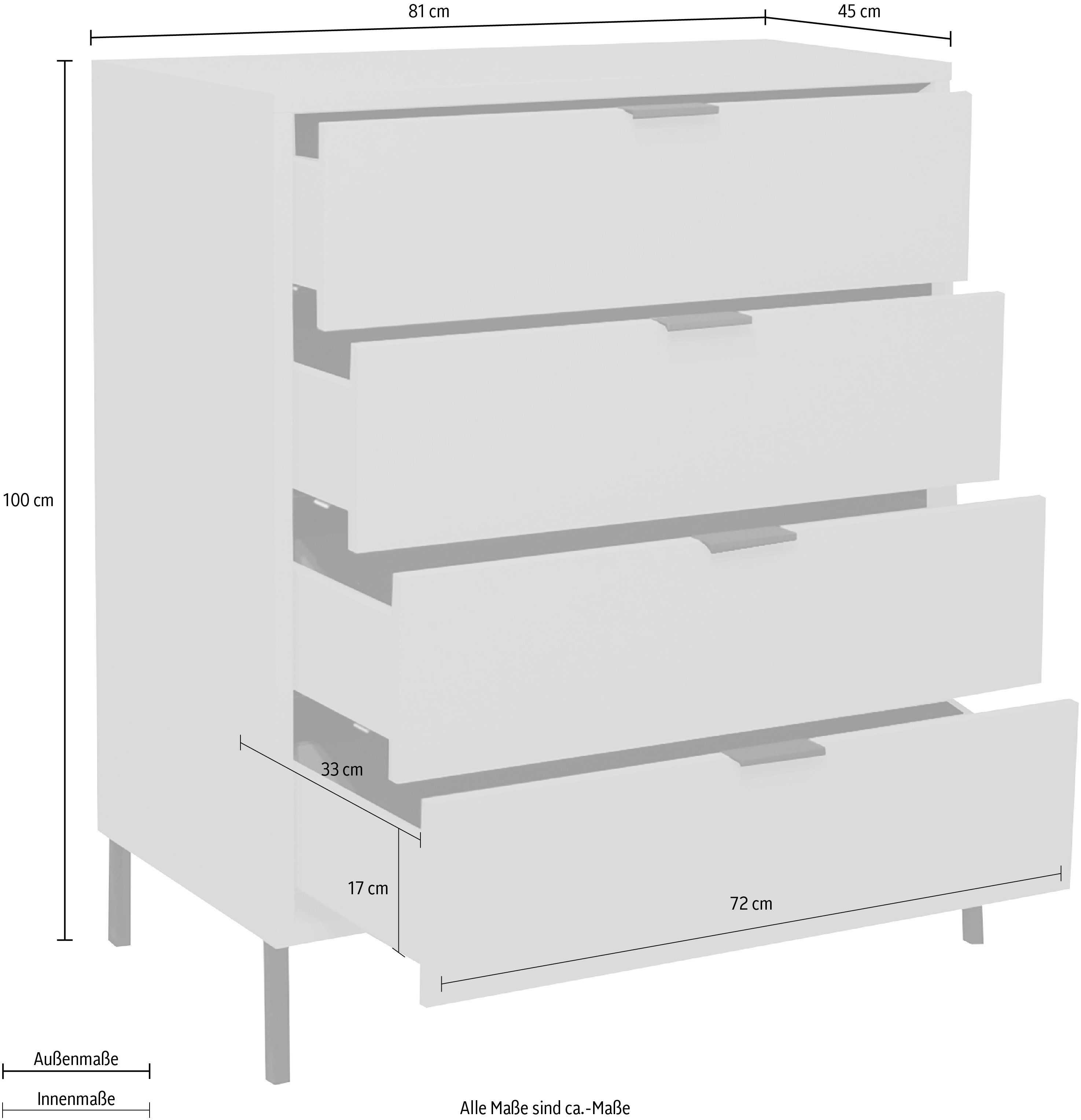 Mäusbacher Kast Bonnie TOPSELLER! Commode met vierkant frame