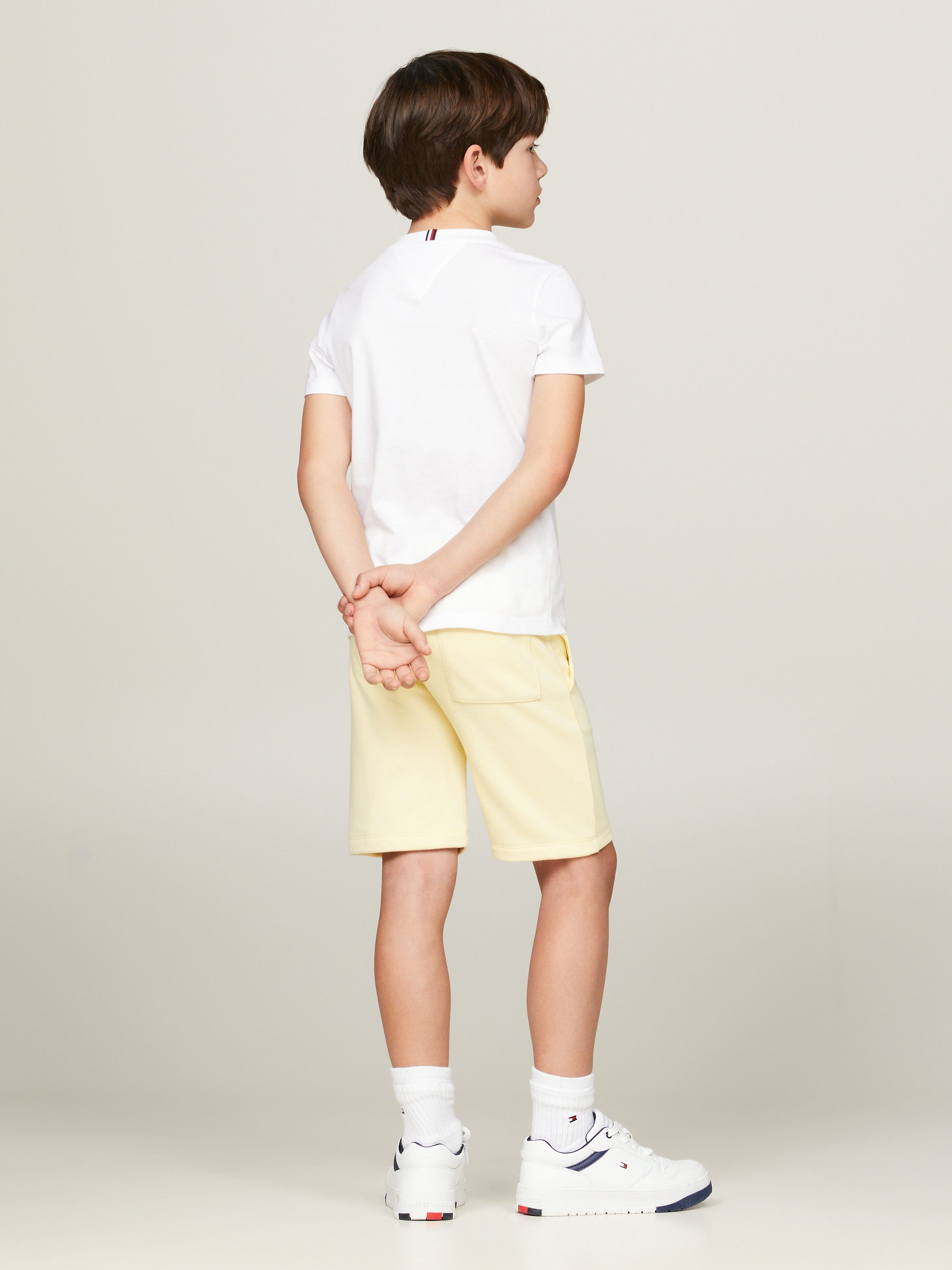 Tommy Hilfiger Shirt met korte mouwen MONOTYPE FLOCK REGULAR TEE SS Kinderen tot 16 jaar met logo-opdruk