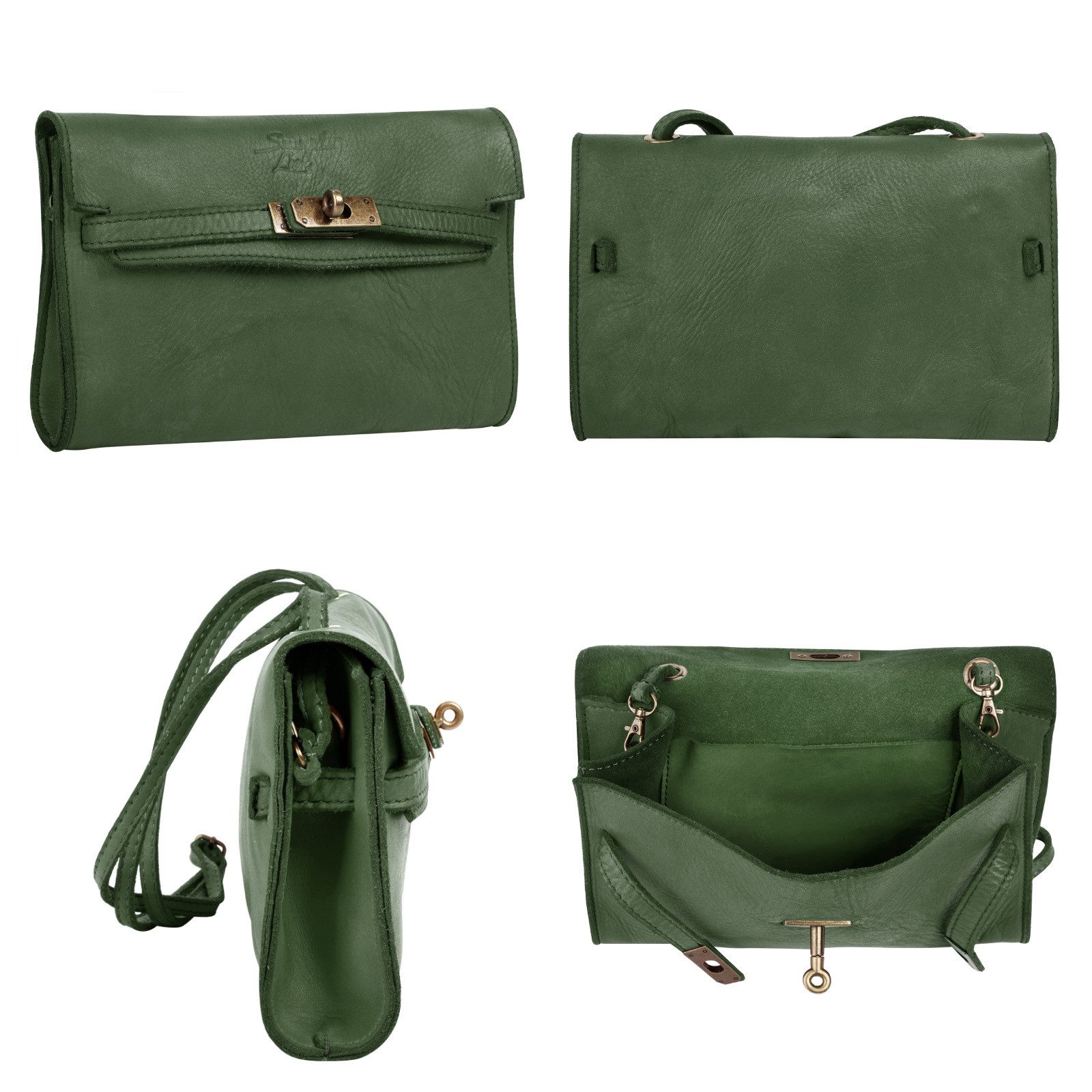 Samantha Look Schoudertas echt leer, made in italy