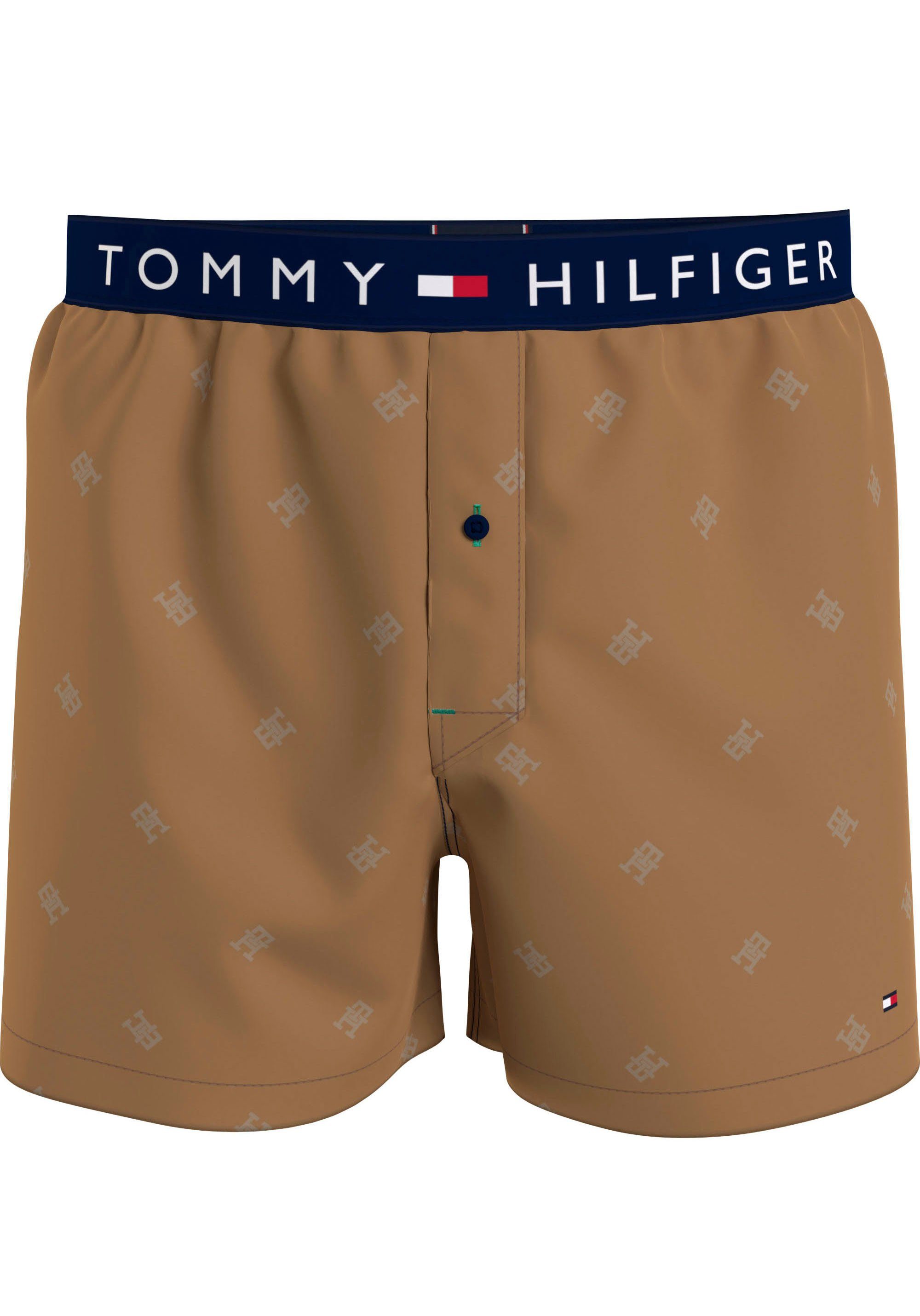 Tommy Hilfiger Underwear Geweven boxershort gulp met knoopsluiting