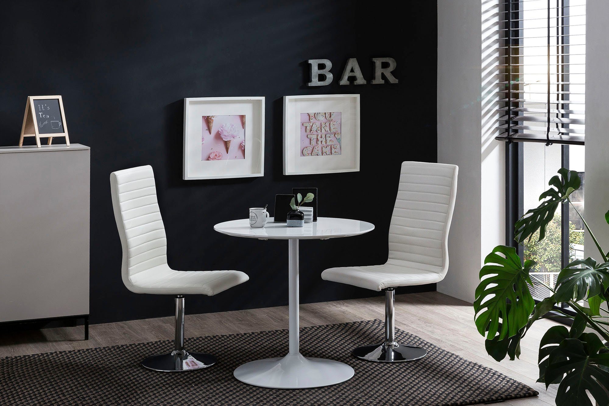 SalesFever Eetkamerstoel met draaifunctie (set, 4 stuks)