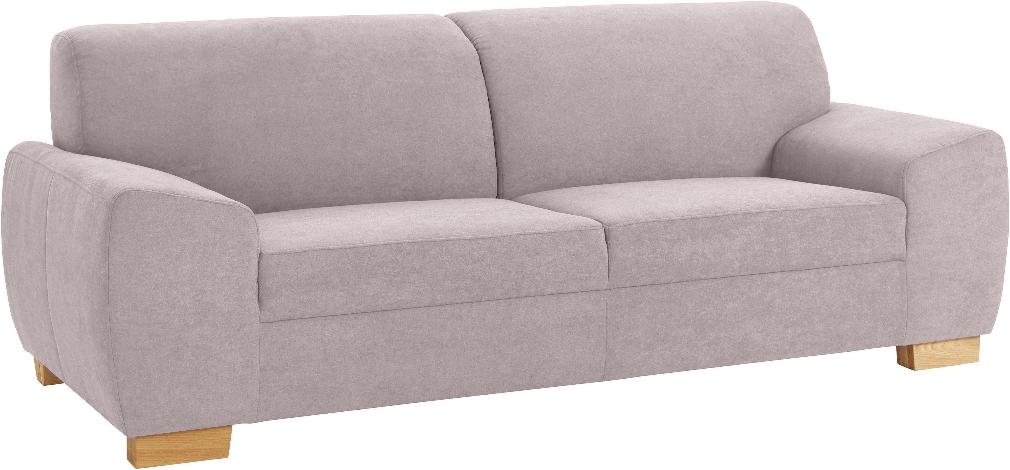 DOMO collection 2,5-zitsbank Incanto, kubistische vormentaal, comfortabel, platte armleuningen