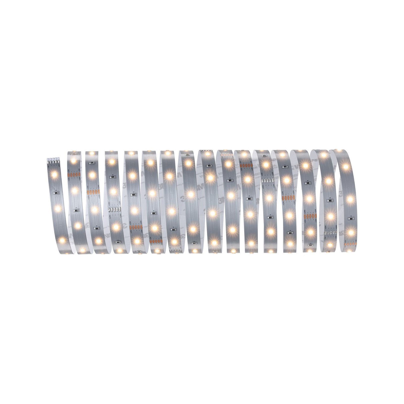 Paulmann Led-strepen MaxLED 250 Stripe 5m IP20 2700K 19W 230/24V zilverkleur (1 stuk)
